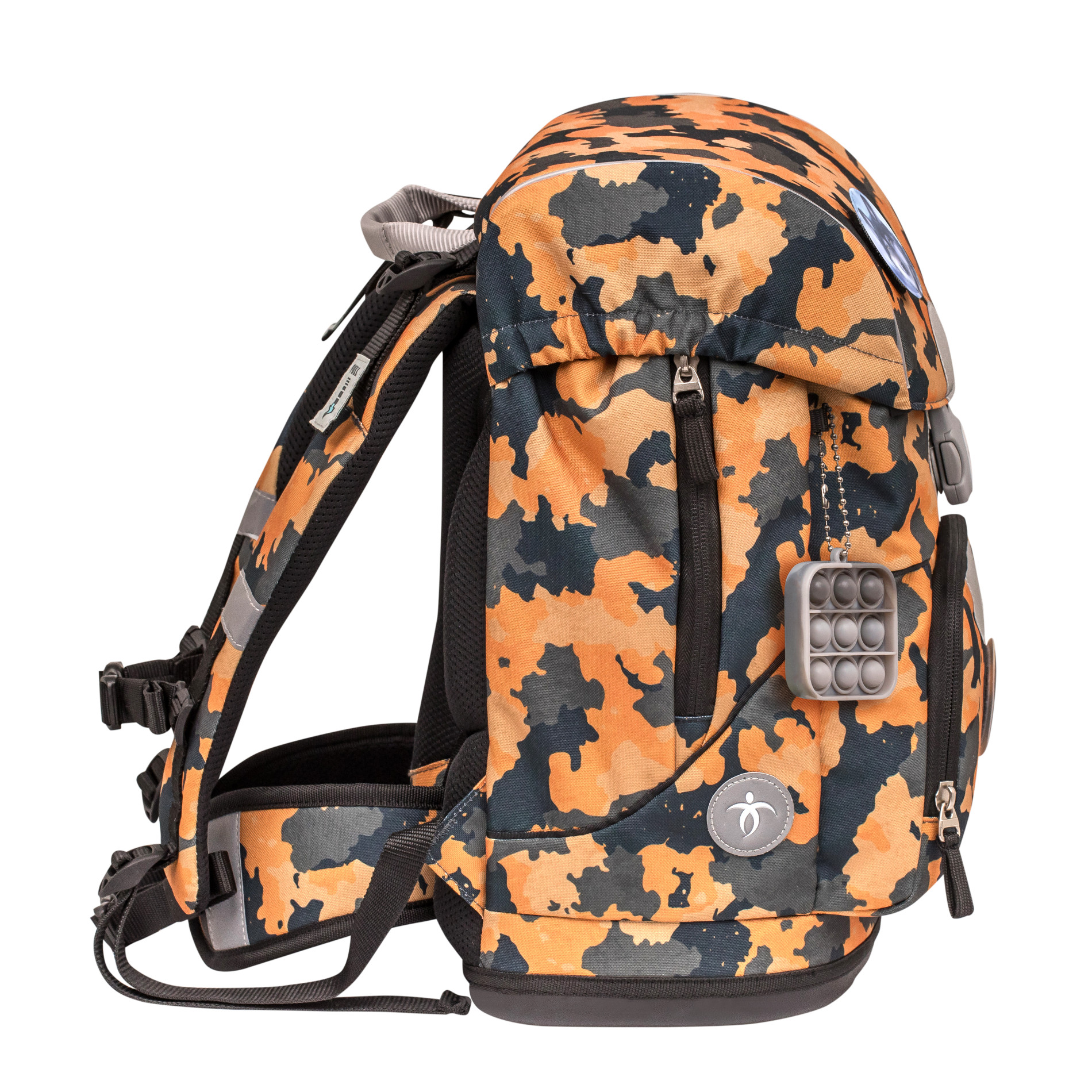 Motion ergonomisches Schulranzenset 5tlg. - Orange Camouflage