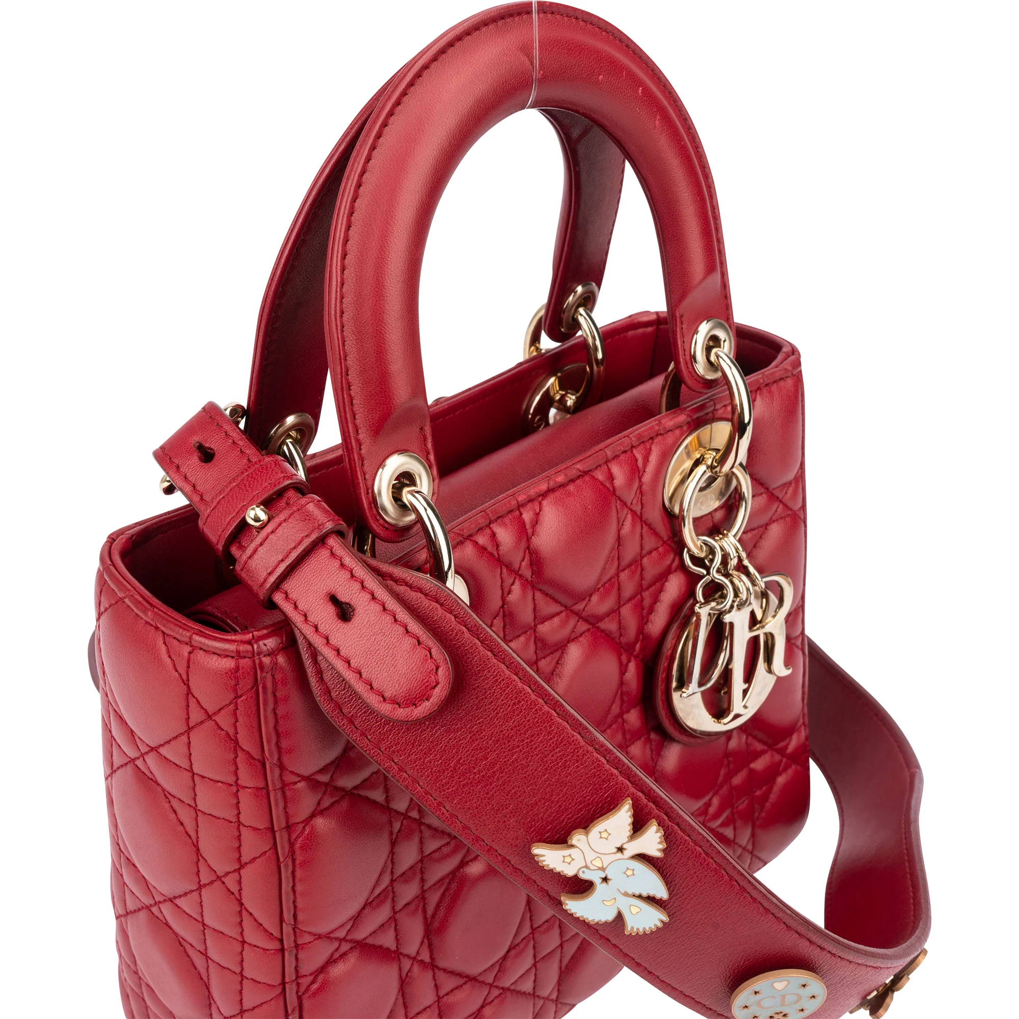 Christian Dior Quilted Leather ABC Lady Dior Handbag