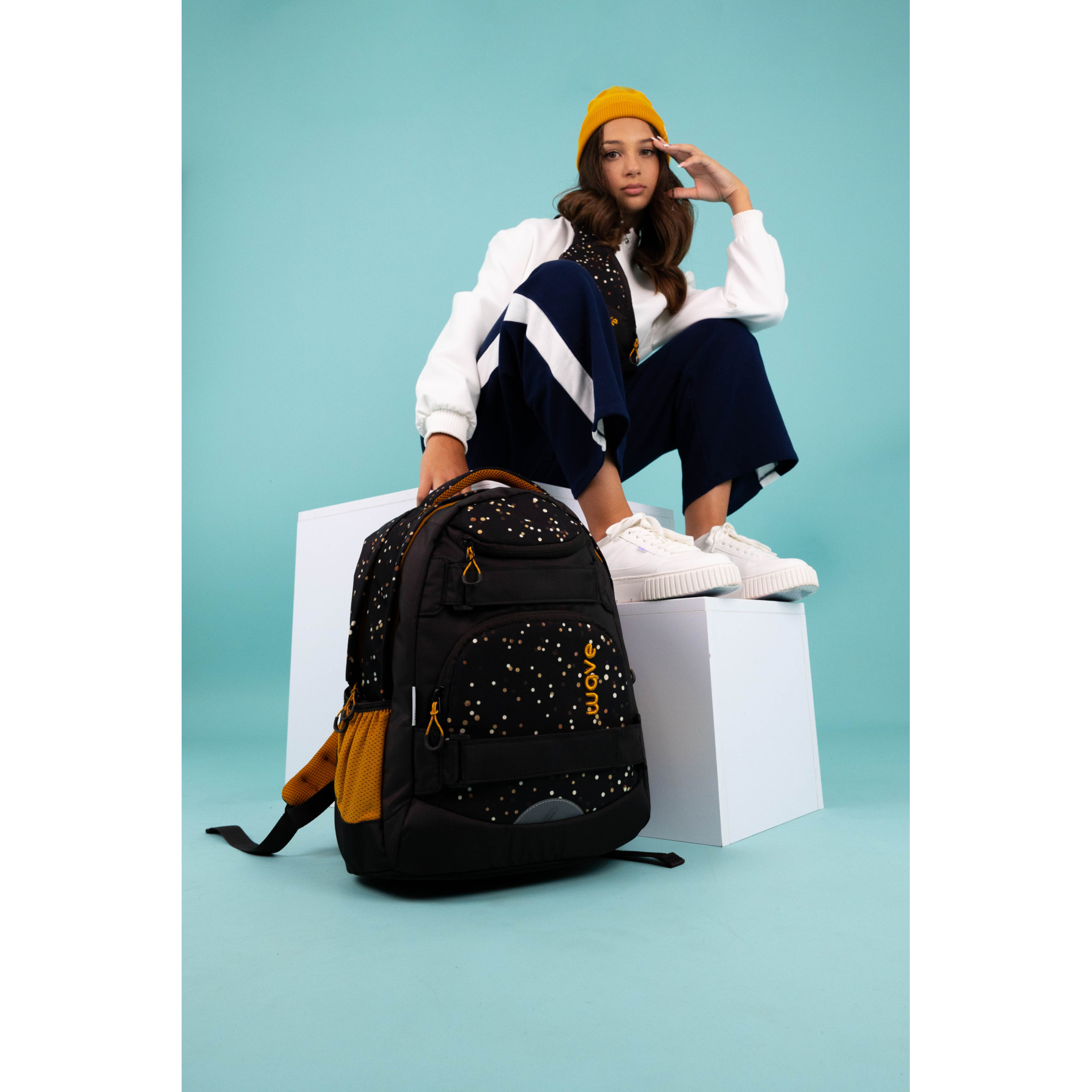 Infinity Move school backpack - Dots Sand