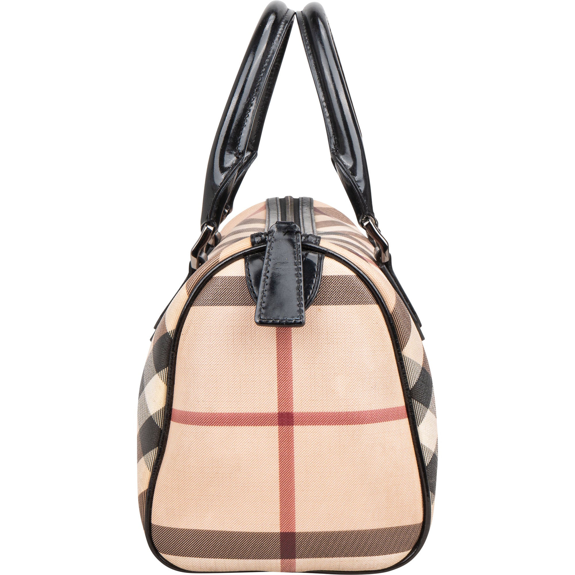 Burberry Nova-Check Monogram Boston Bag