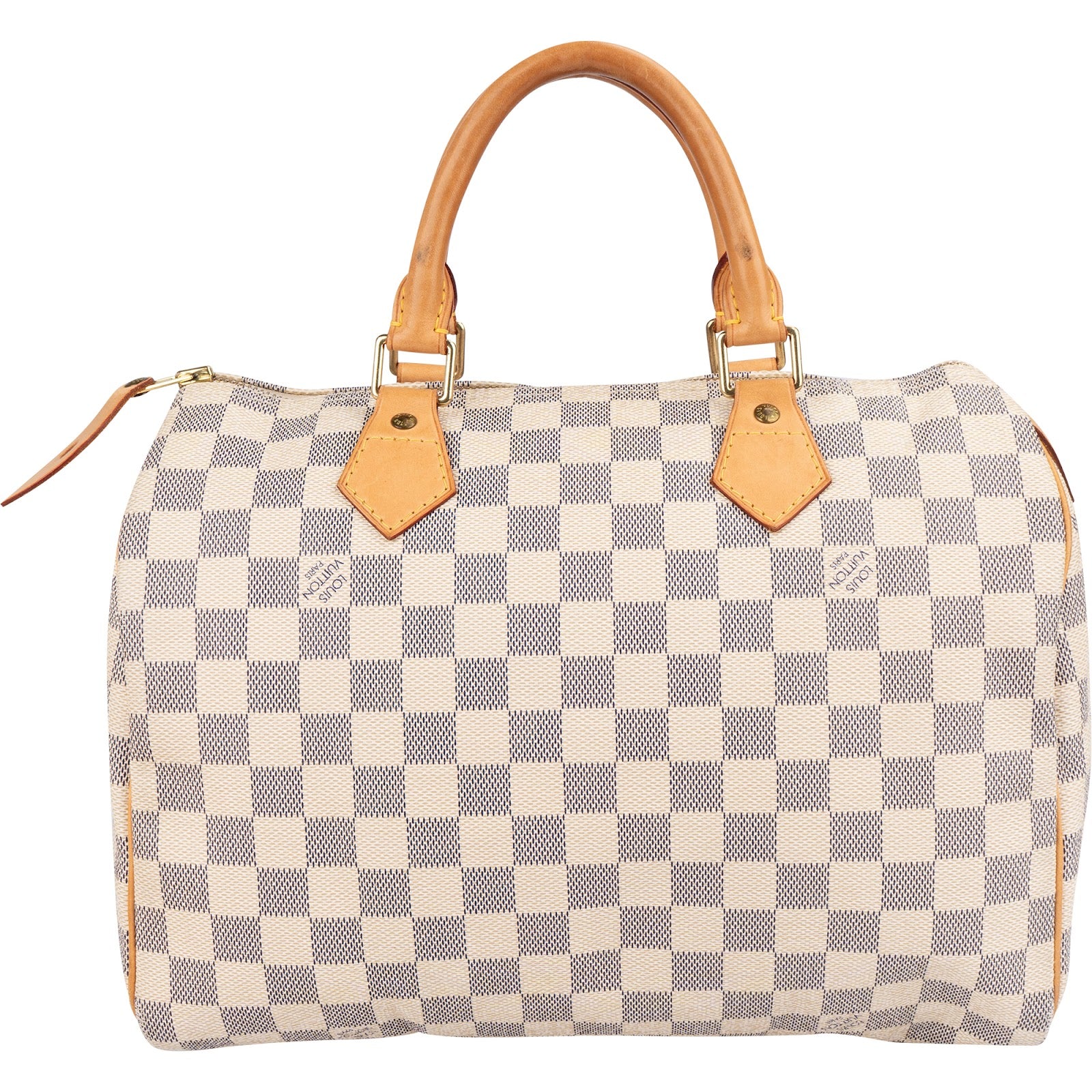 Louis Vuitton Damier Azur Monogram Speedy 30 Boston Bag