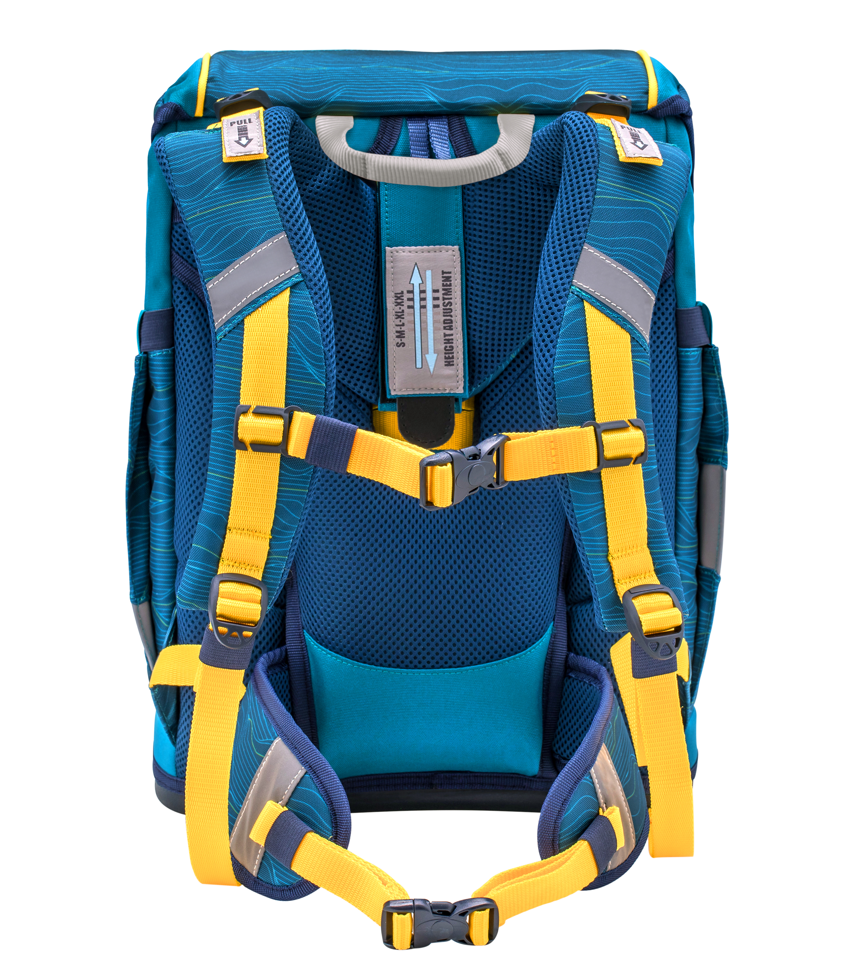 Smarty satchel set 5-piece with 6 patches - Waves Orange