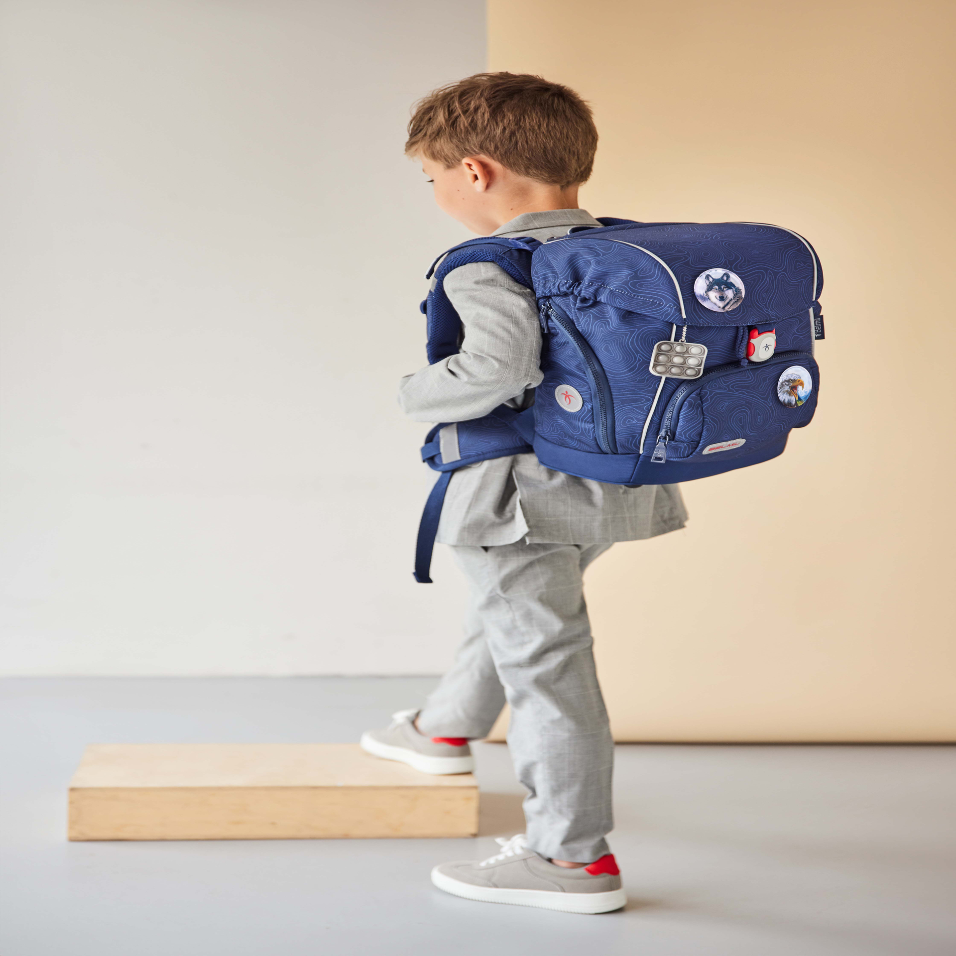 Comfy Plus Schulranzenset 5-teilig - Topographic