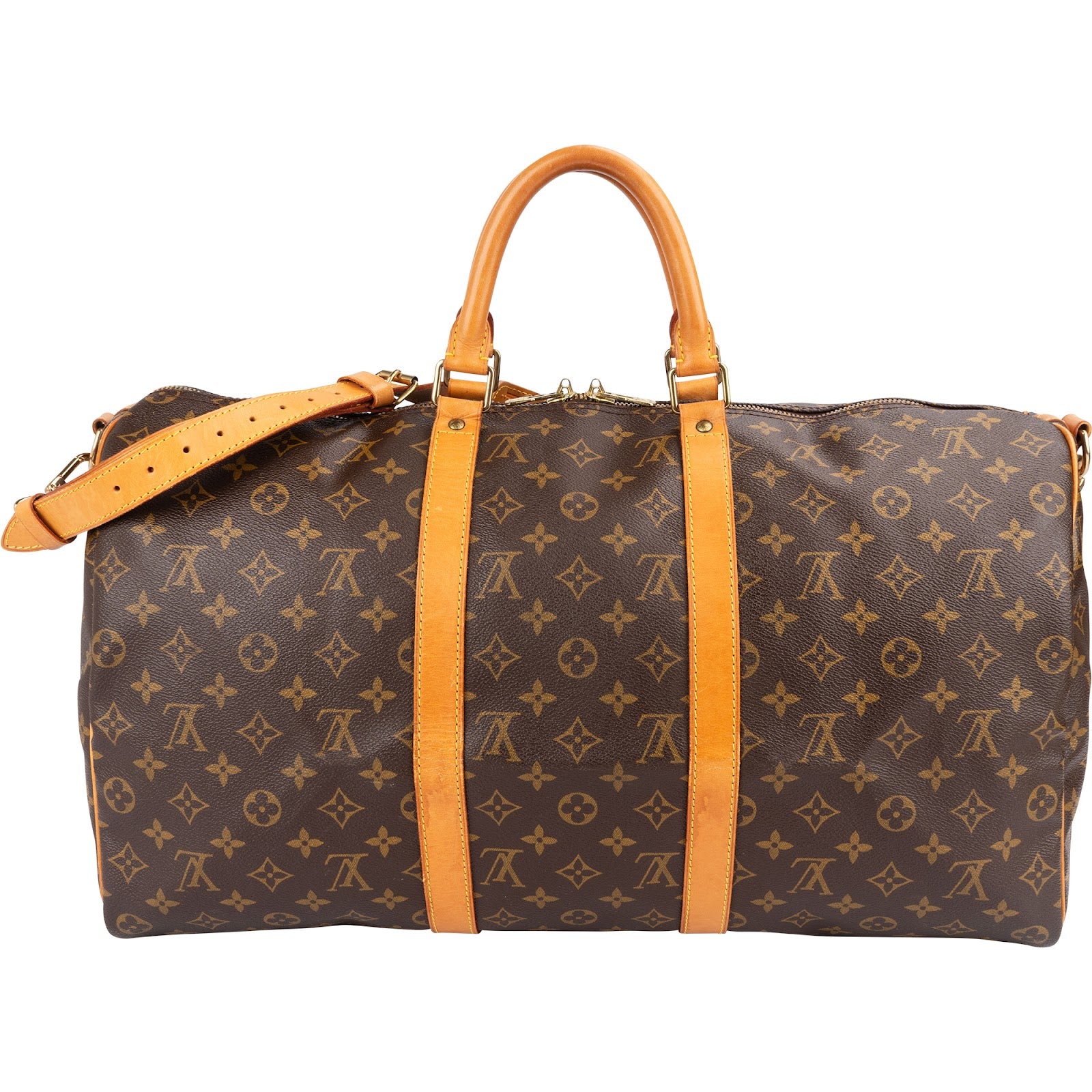 Torba podróżna Louis Vuitton Monogram Canvas Keepall 50 z paskiem na ramię