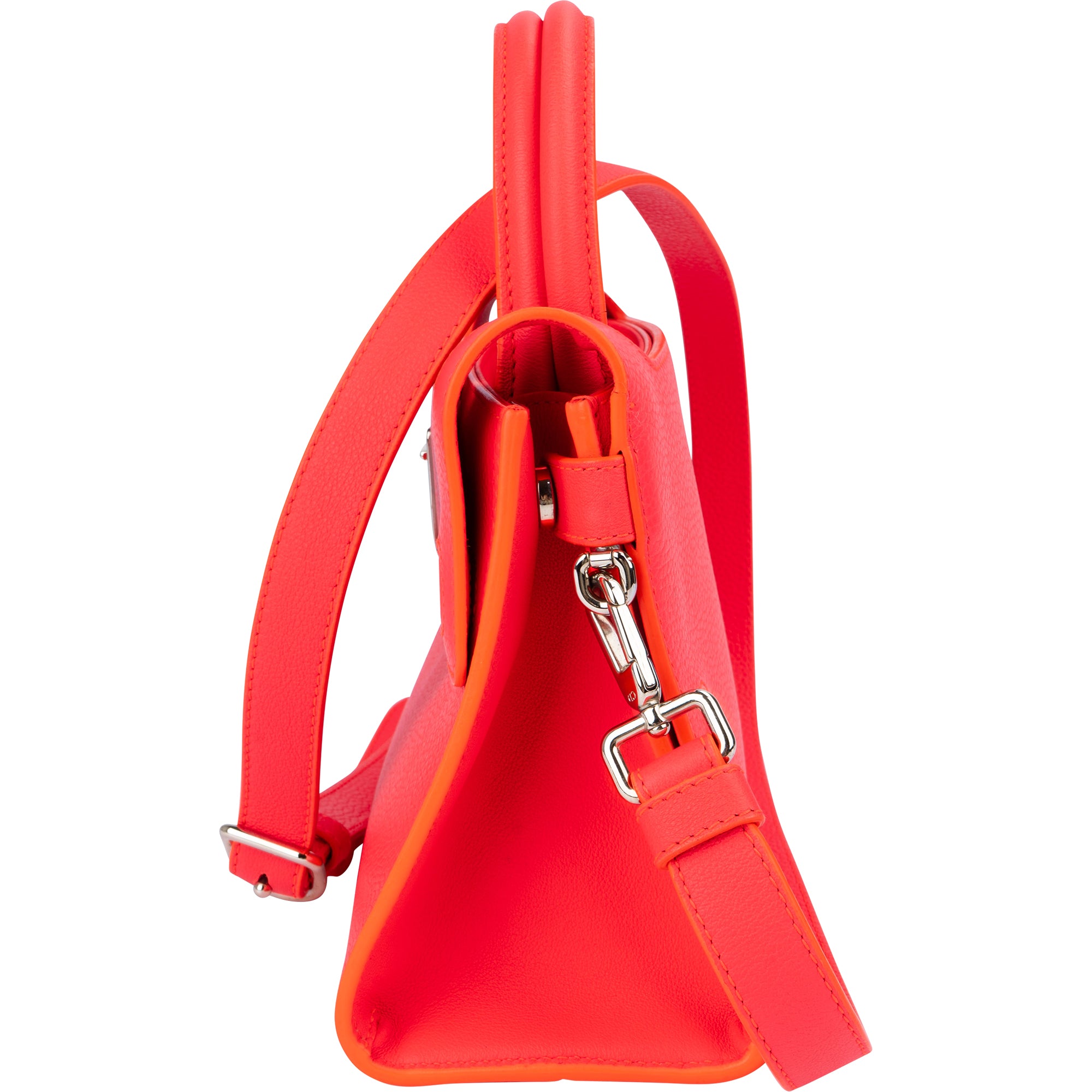 Christian Dior Neon Pink Grained Calfskin Mini Diorever Crossbody Bag