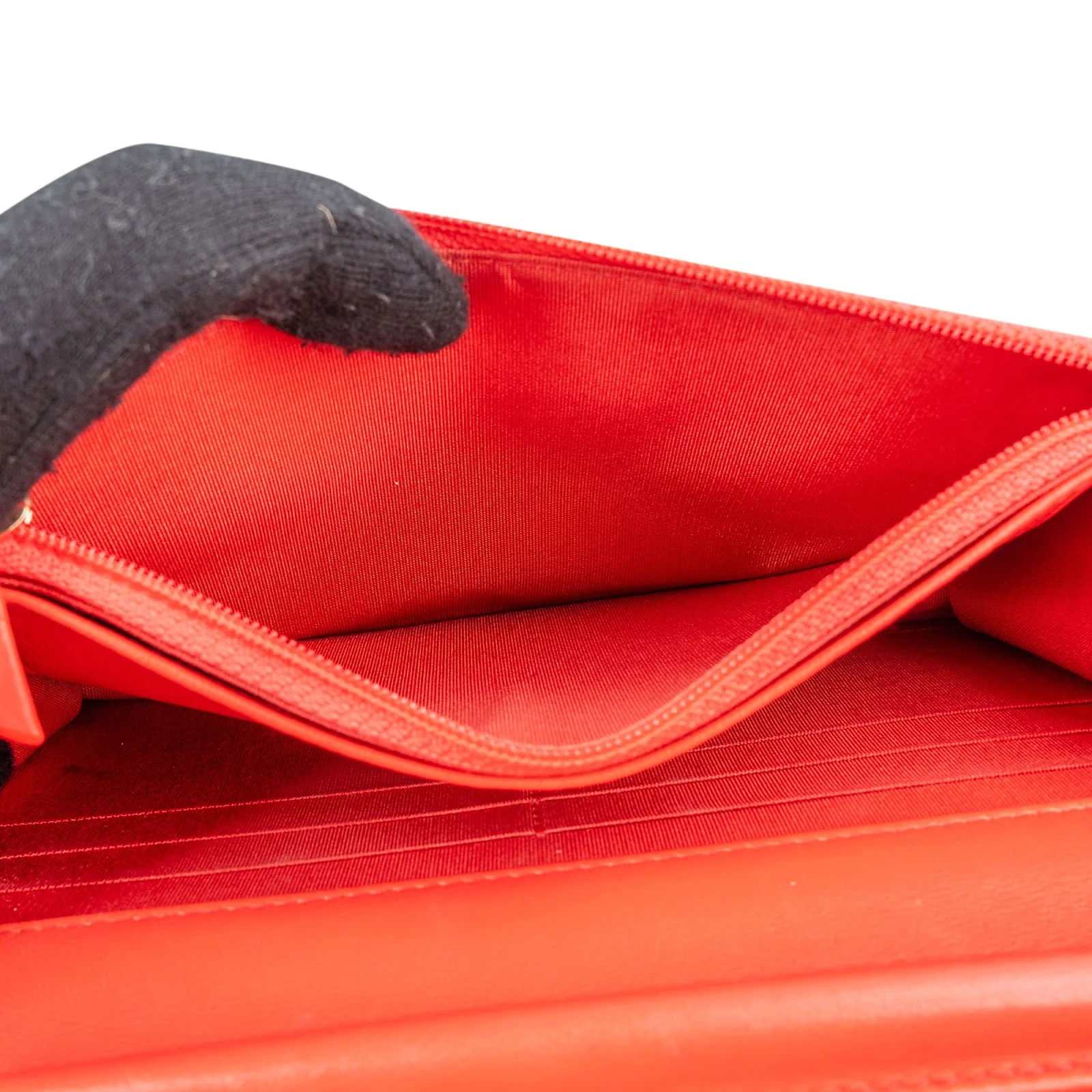 Chanel Raffia Gingham Wallet On Chain Crossbody Bag