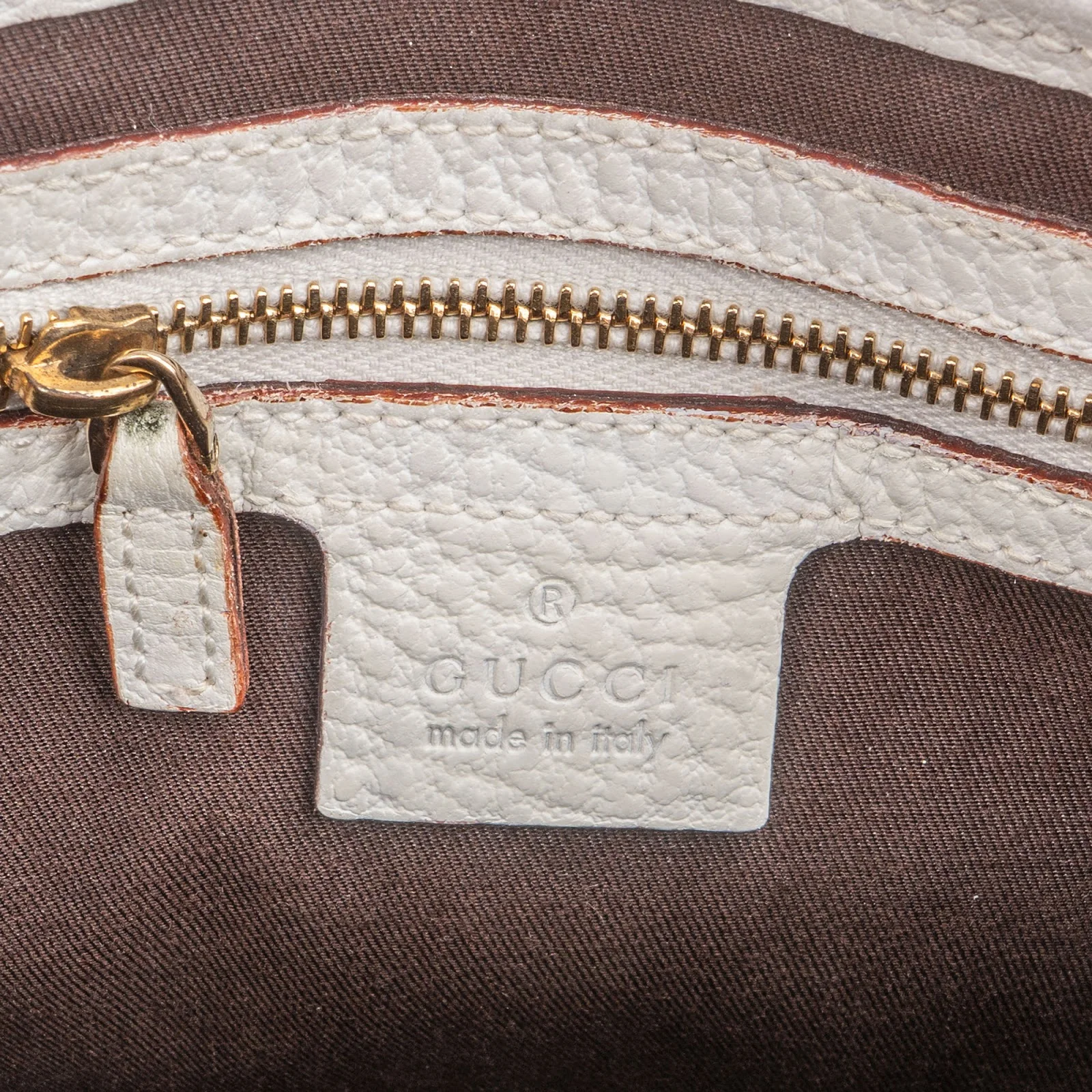 Gucci Grained Leather Jackie Shoulder Bag