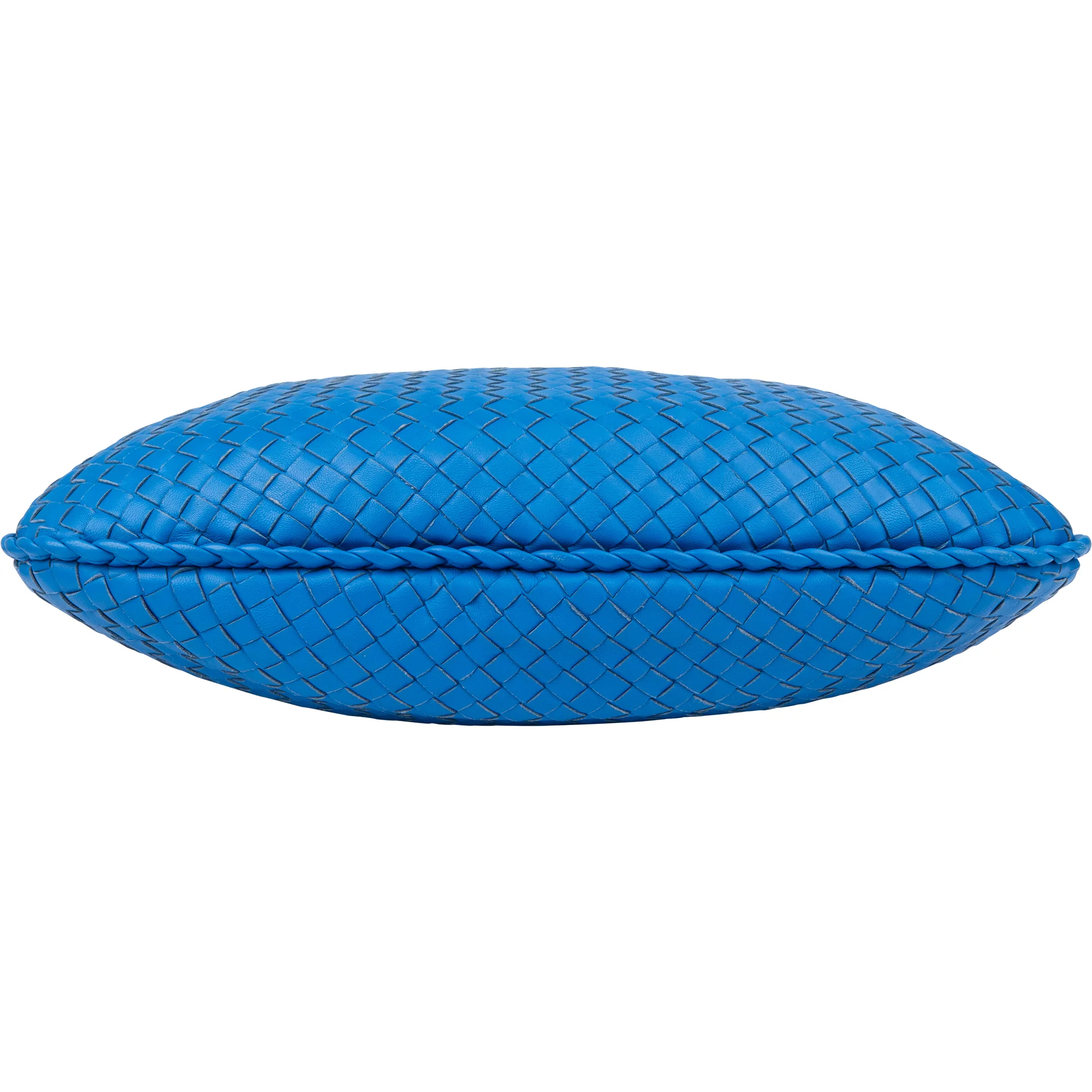 Bottega Veneta Blue Intrecciato Leather Belly Hobo Bag