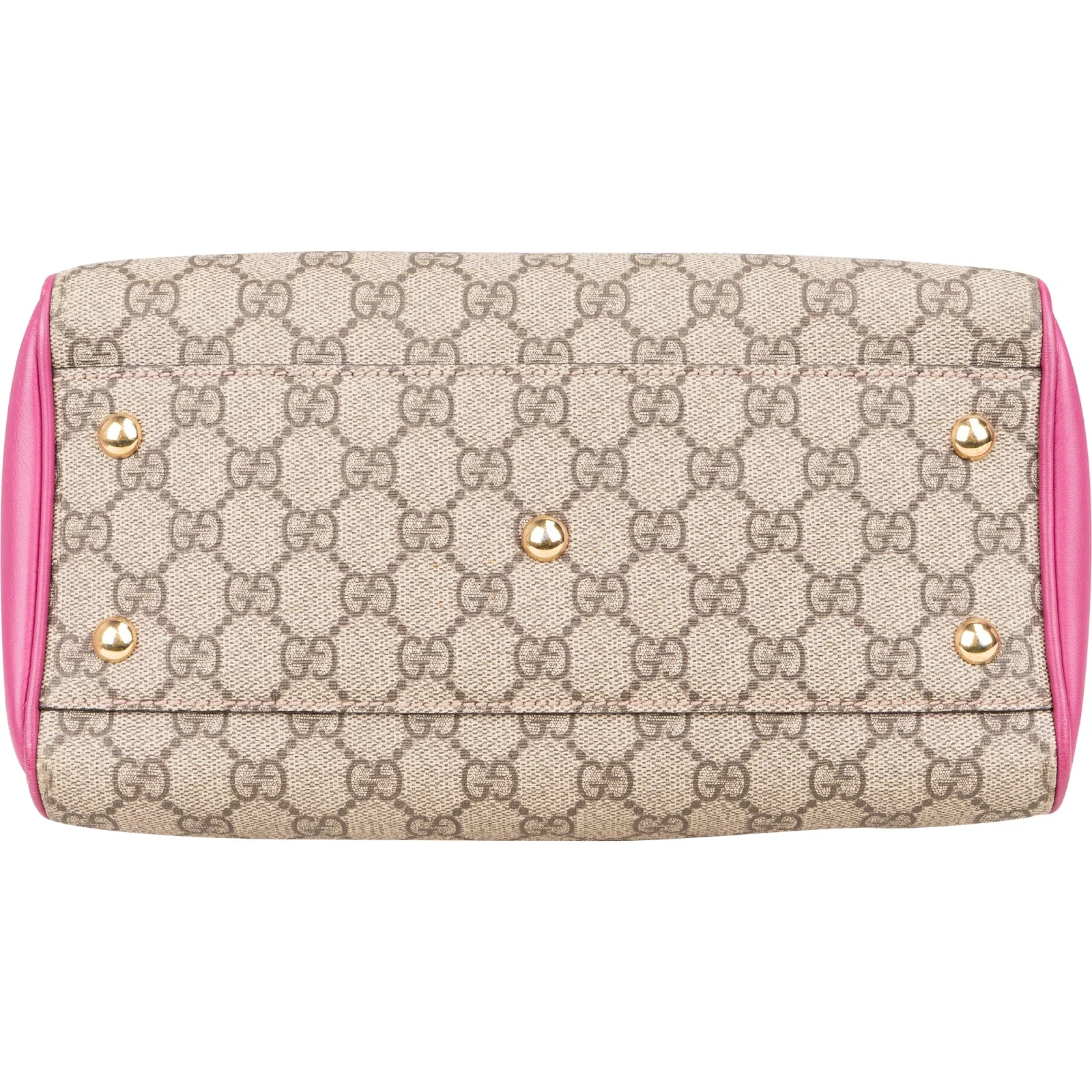 Gucci Monogram GG Supreme Bicolor Boston Handbag