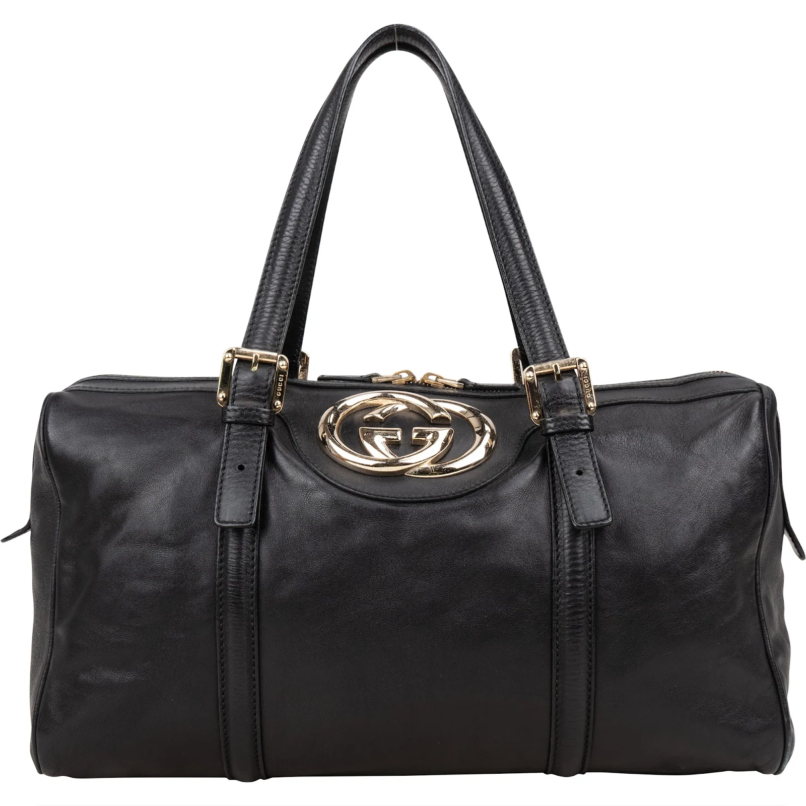 Gucci Leather Britt Boston Bag