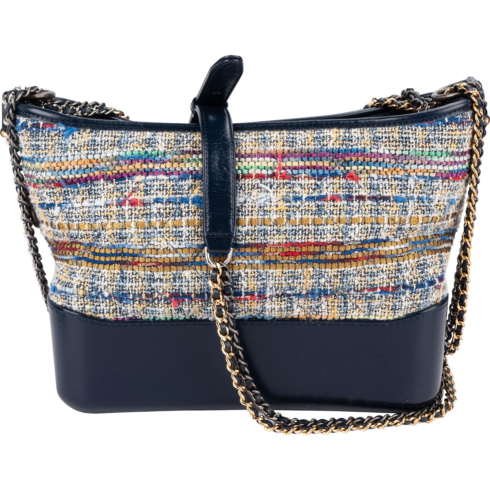 Chanel Tweed & Lambkin Gabrielle Crossbody Bag