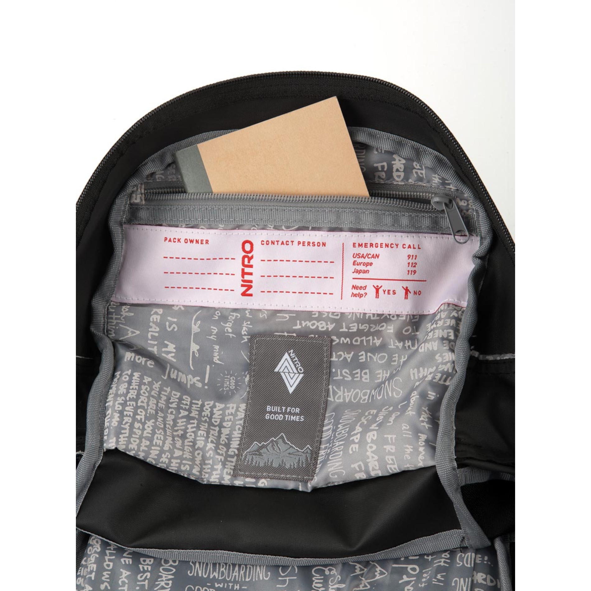 Snowboardrucksack ROVER 14 - Black Out