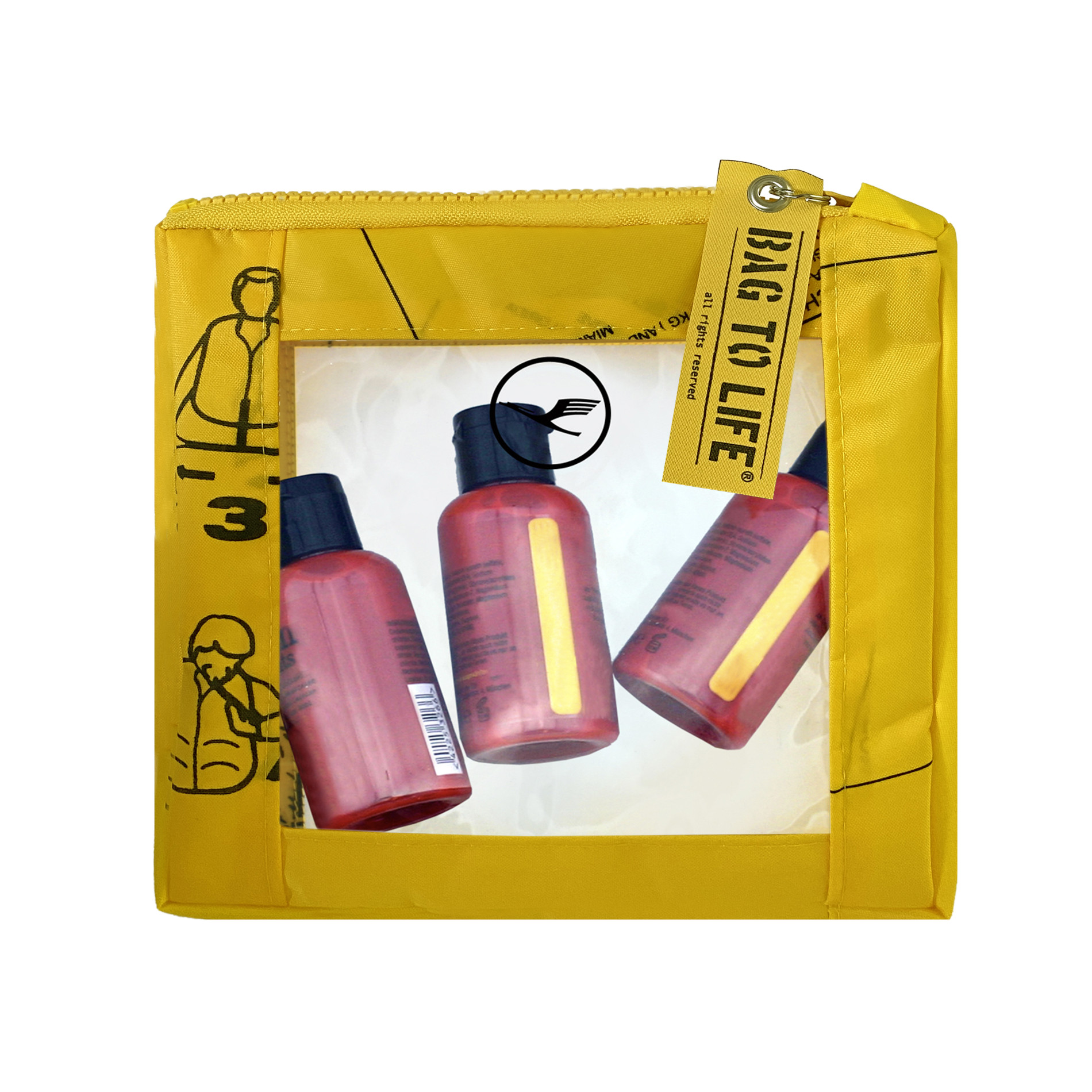 Carry on Cosmetics Liquidbag - gelb