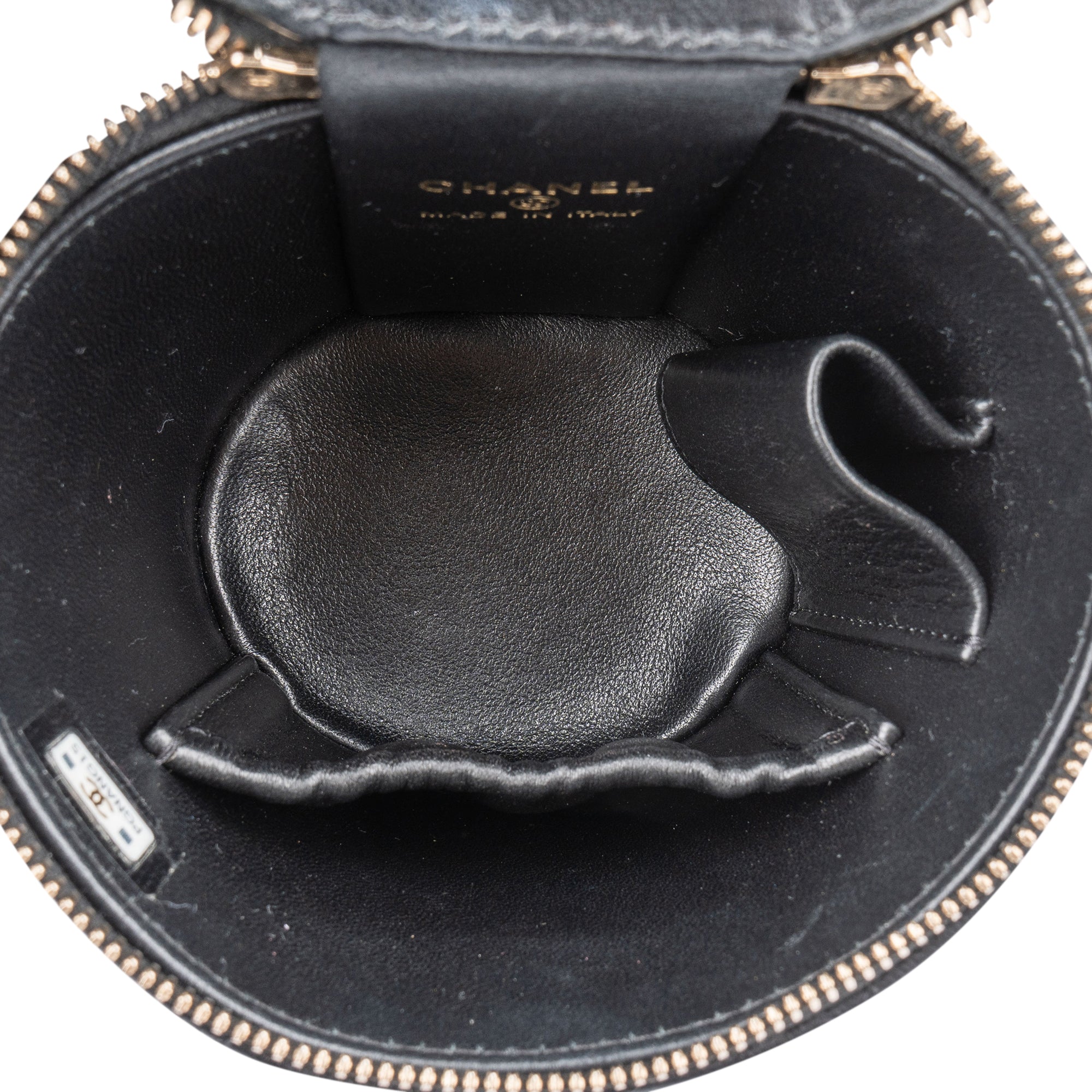 Mini sac à bandoulière « Vanity » en agneau matelassé Chanel