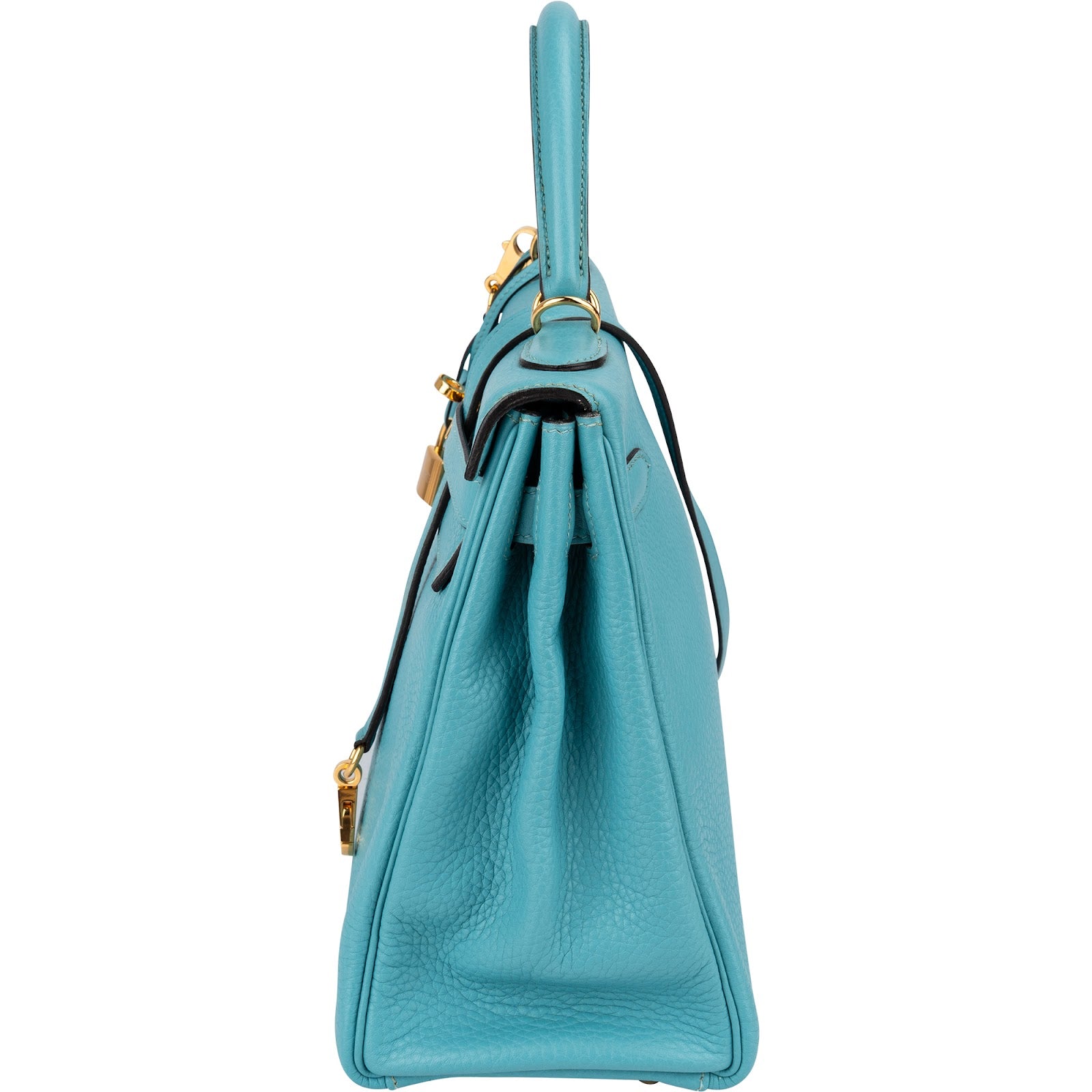 Hermès – Kelly 32 Handbag in Bleu Saint-Cyr
