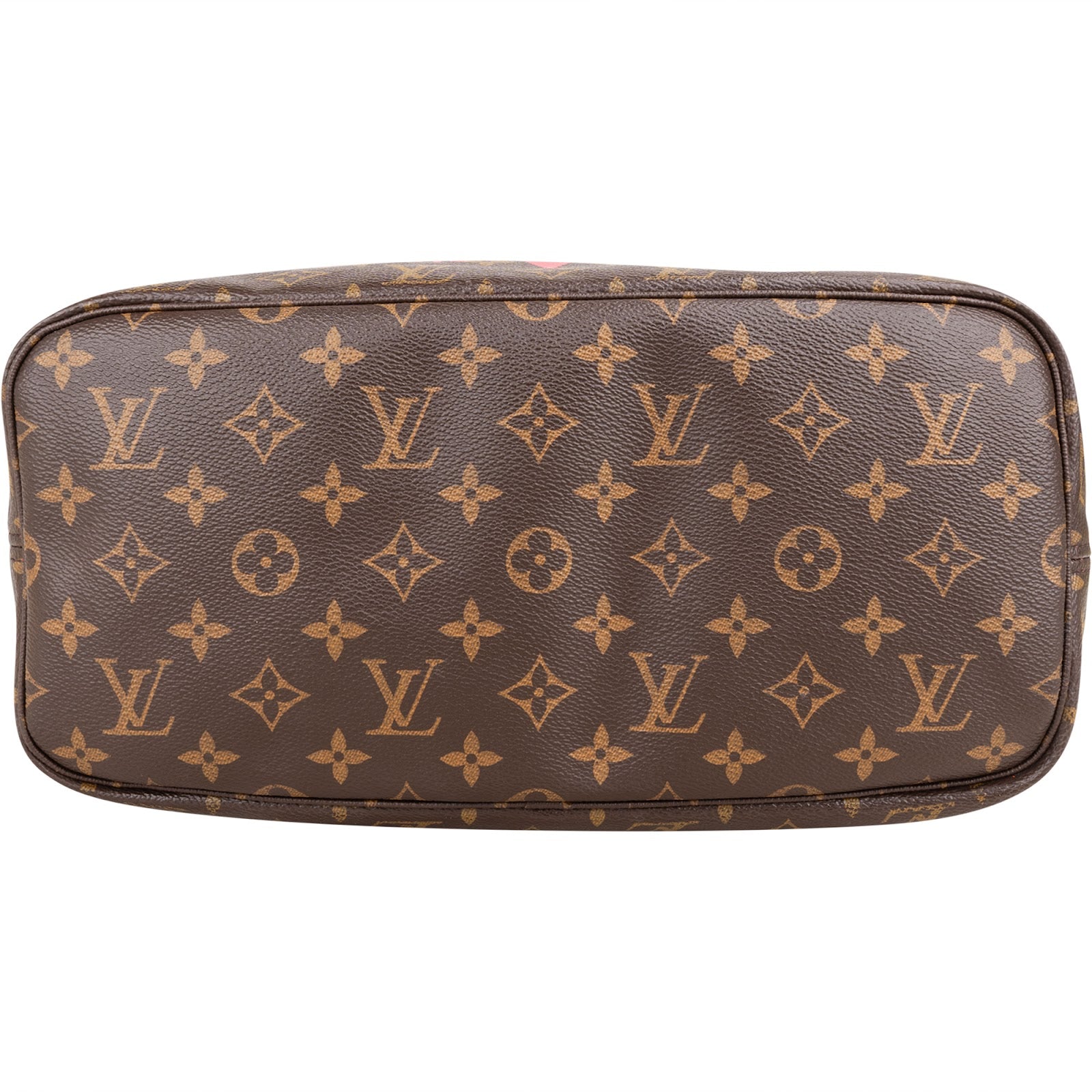 Sac Neverfull MM Shopper Louis Vuitton en toile Monogram V Grenade Fuchsia