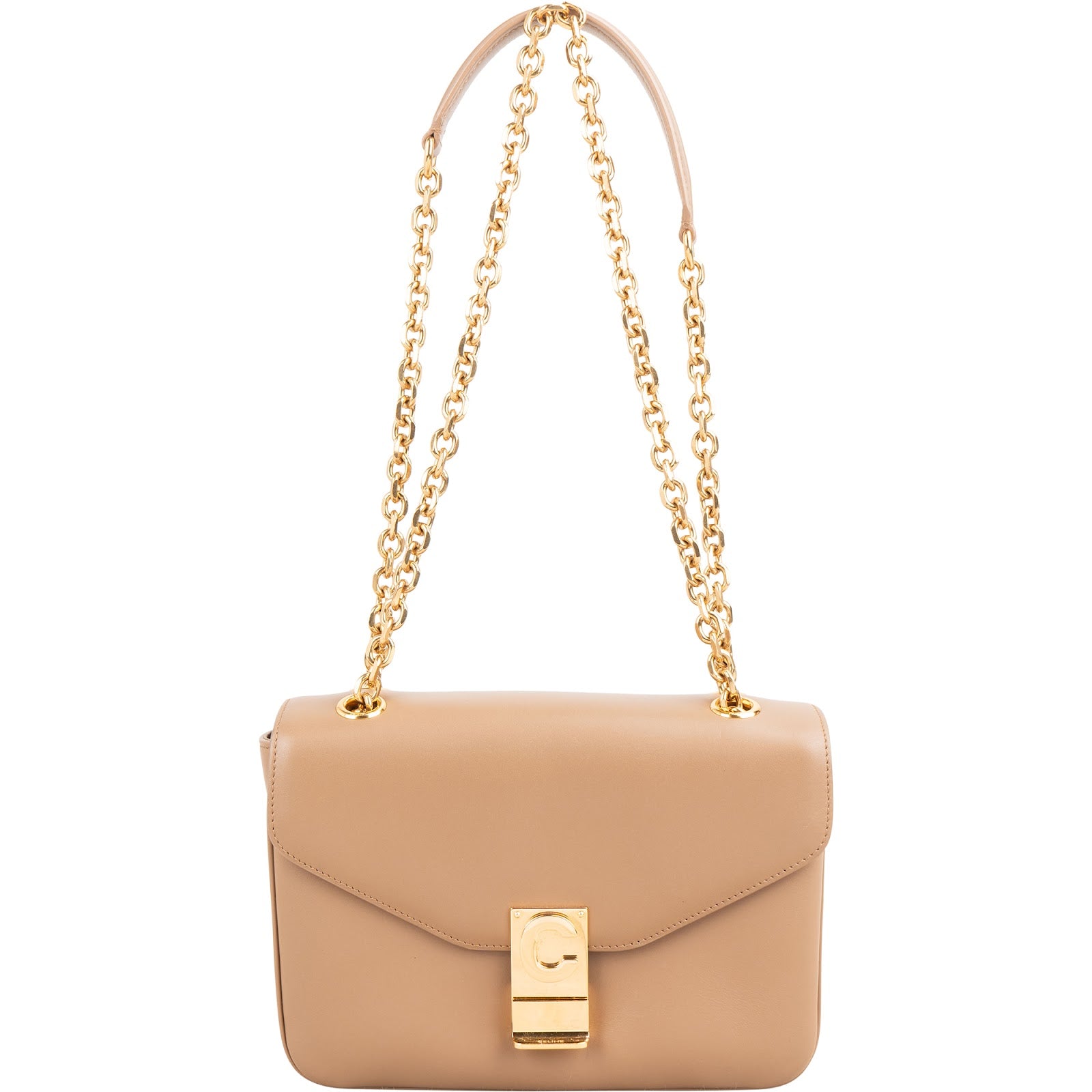 Celine - Classic Box Medium C Lock Crossbody Bag