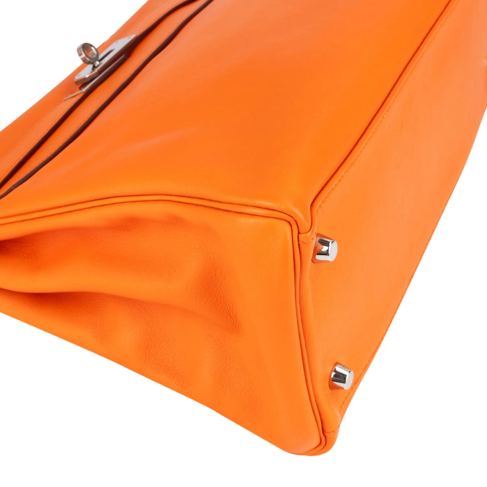 Hermès Orange Swift Leather Kelly 32 Handbag
