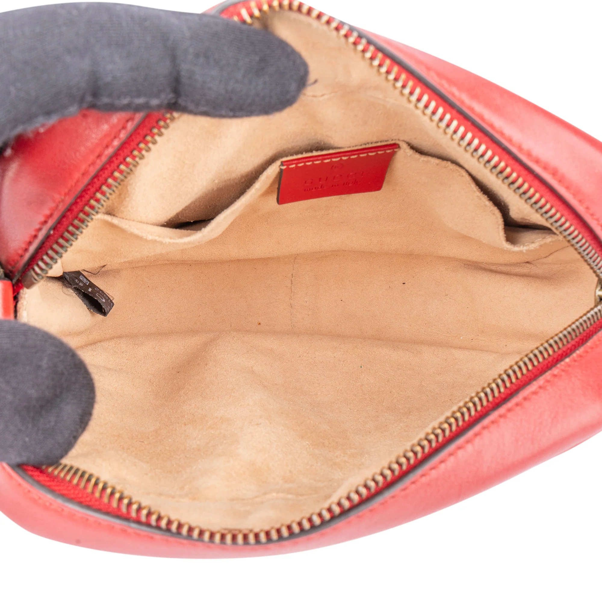 Gucci Chevron Leather GG Marmont Crossbody bag