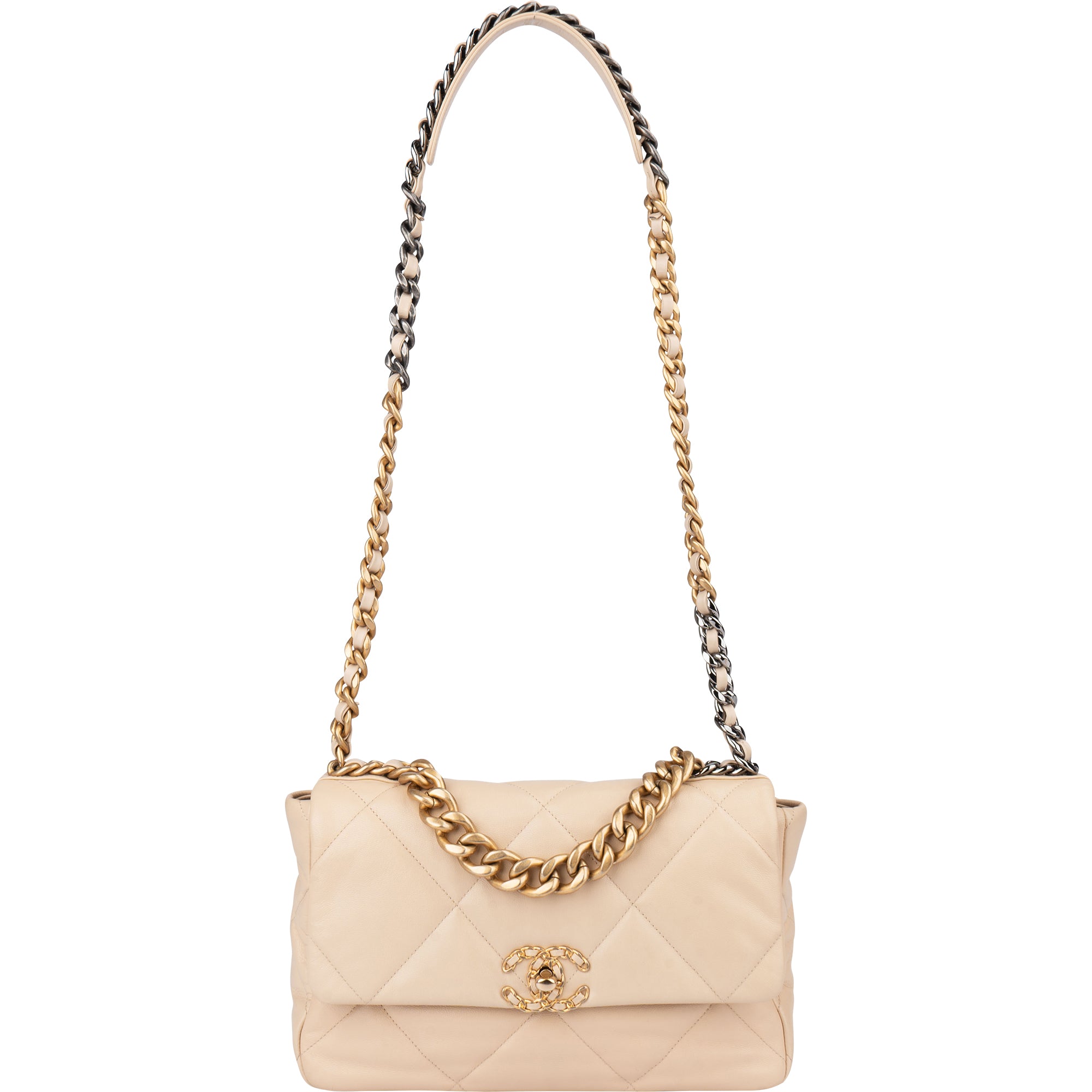 Chanel 19 Quilted Leather Single Flap Crossbody Bag