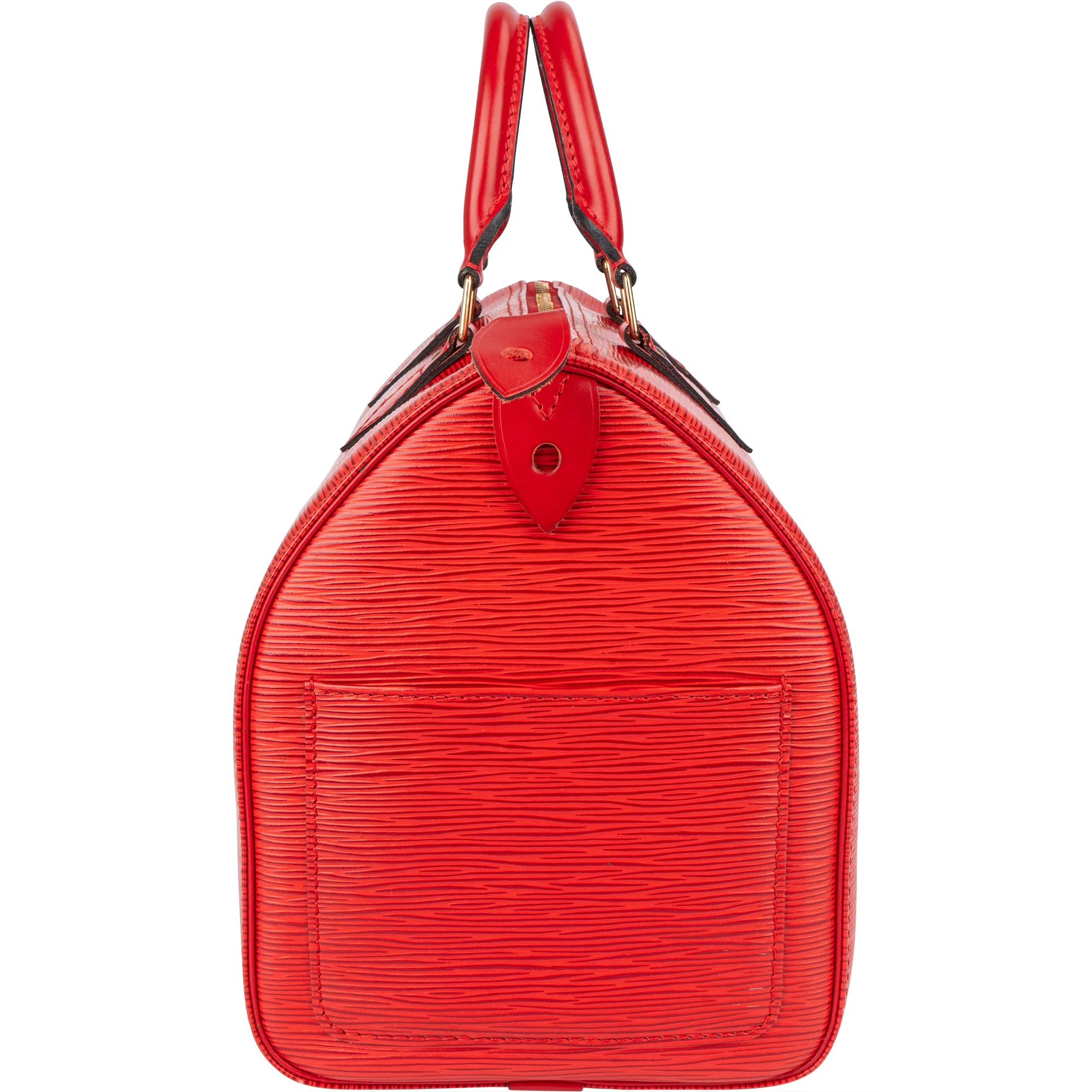 Louis Vuitton Red Epi Leather Speedy 30 Boston Bag