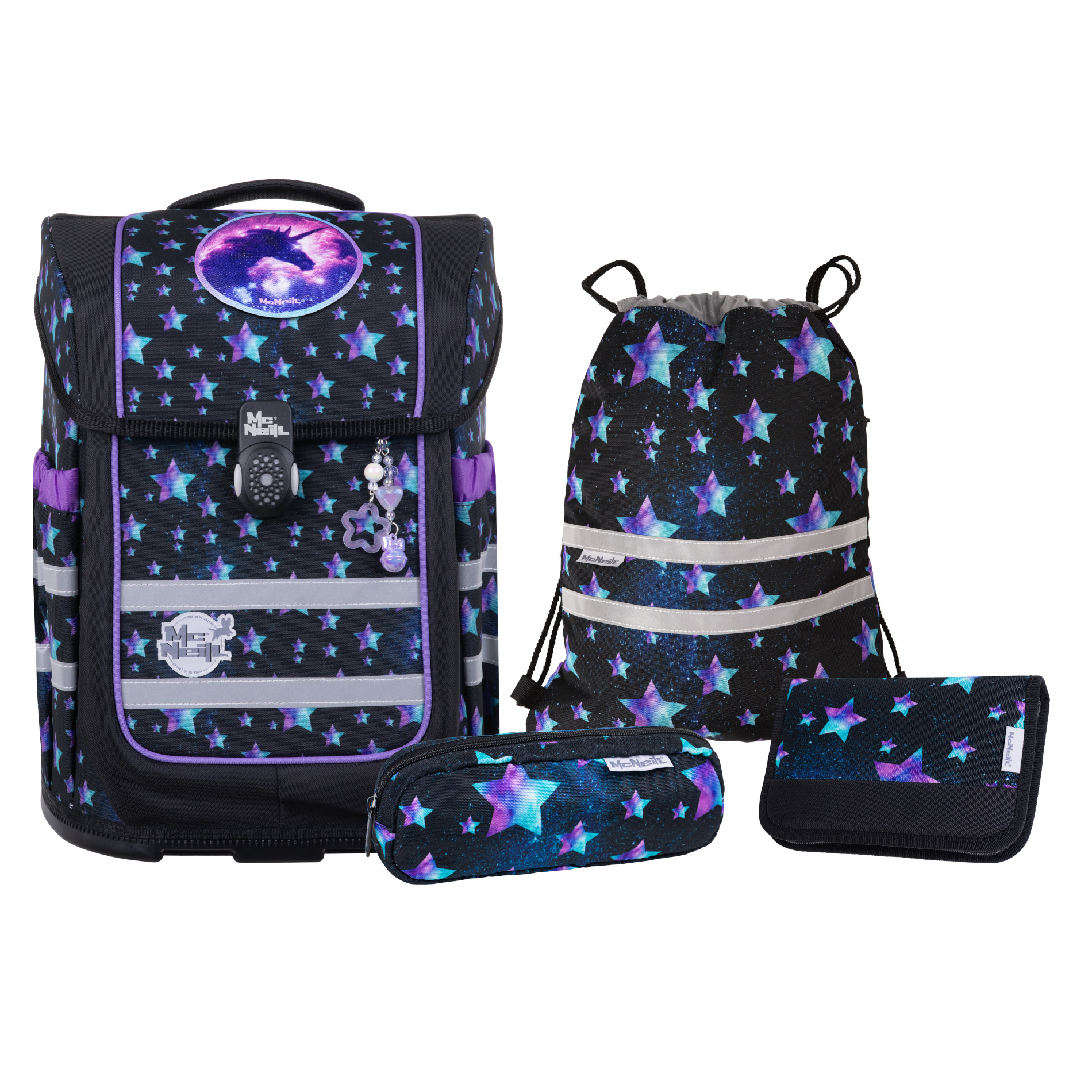 Schulranzenset Ergo COMPACTO 5tlg. - Star Night