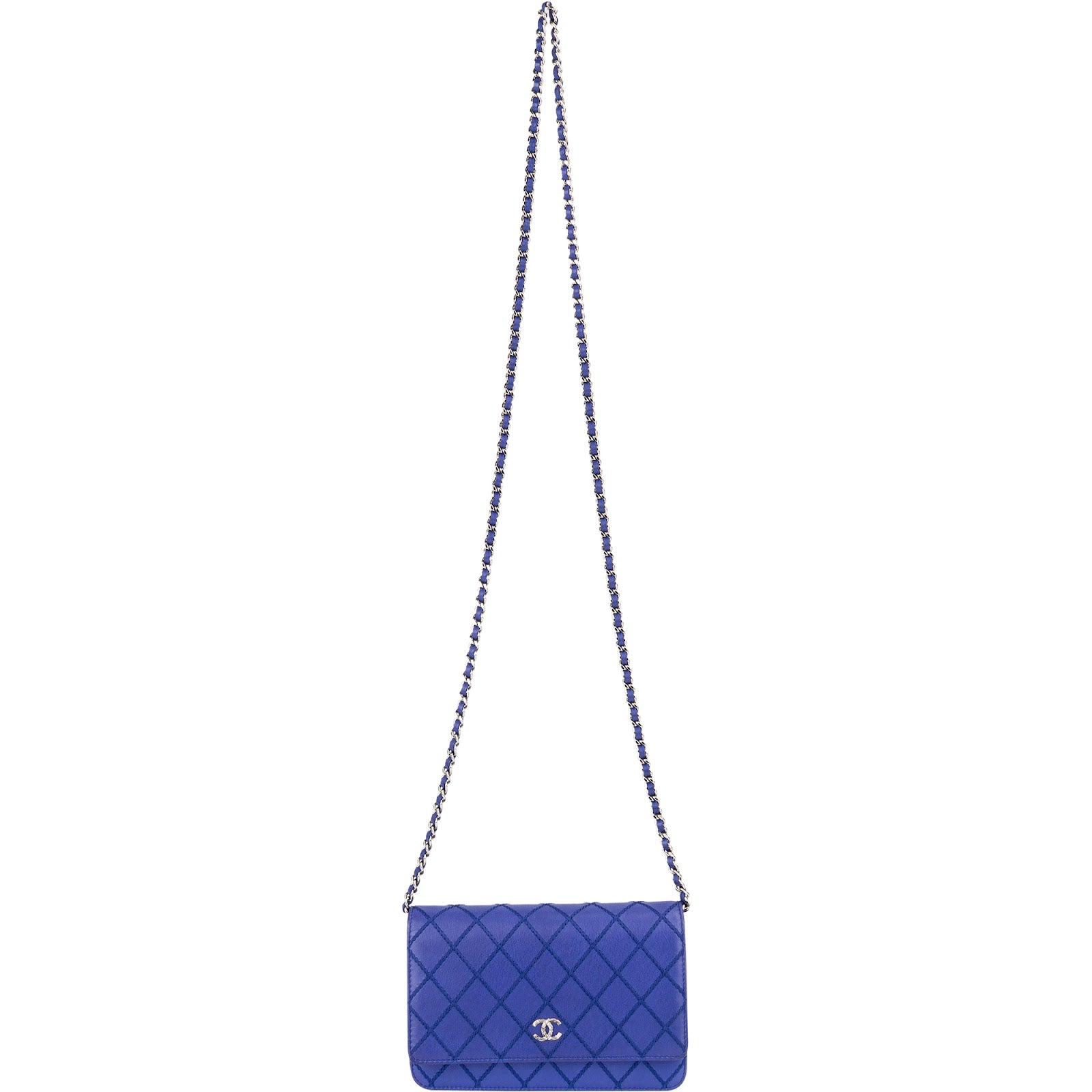 Chanel - Surpique Stitched Wallet on Chain Crossbody Bag