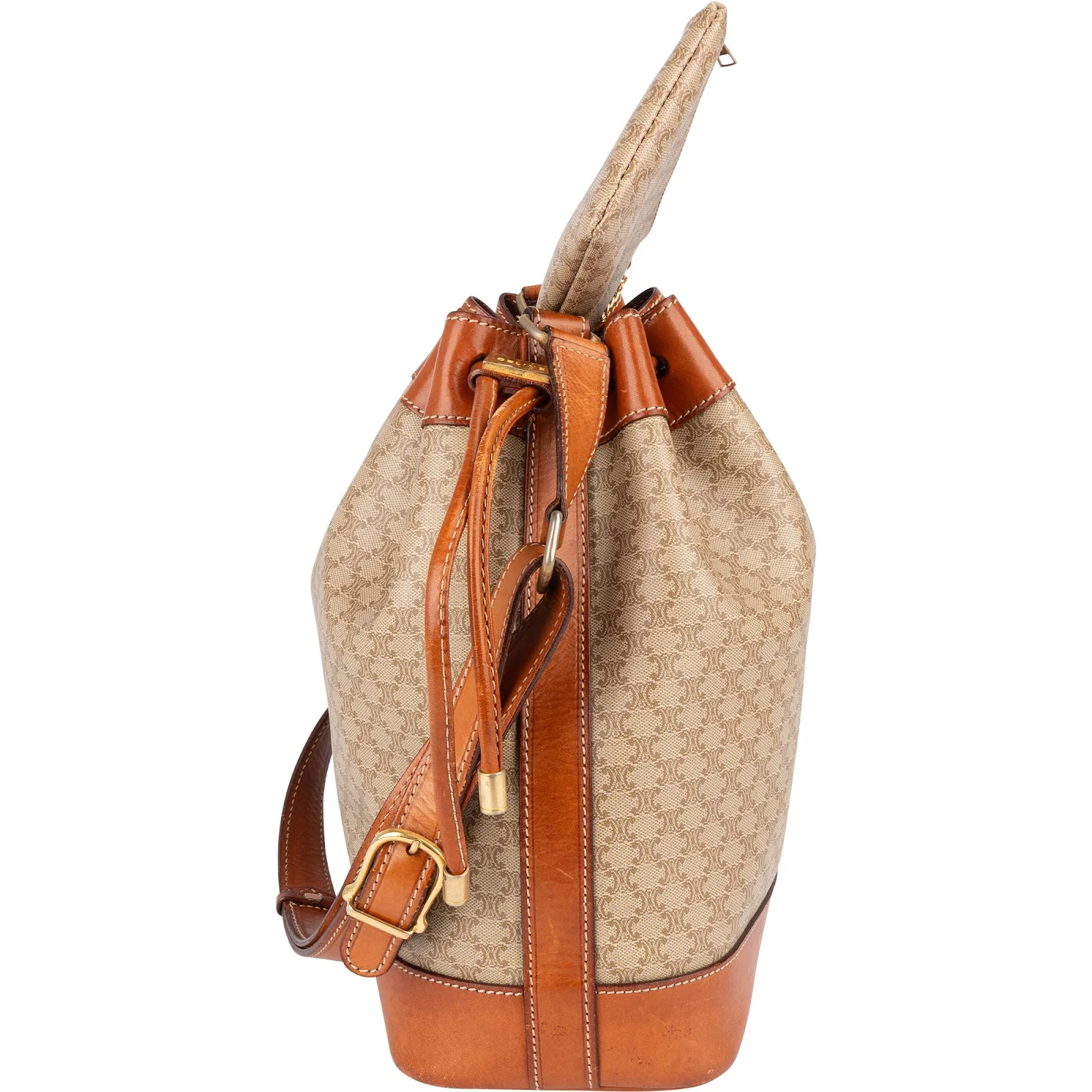 Céline Monogram Macadam Bucket Shoulder Bag