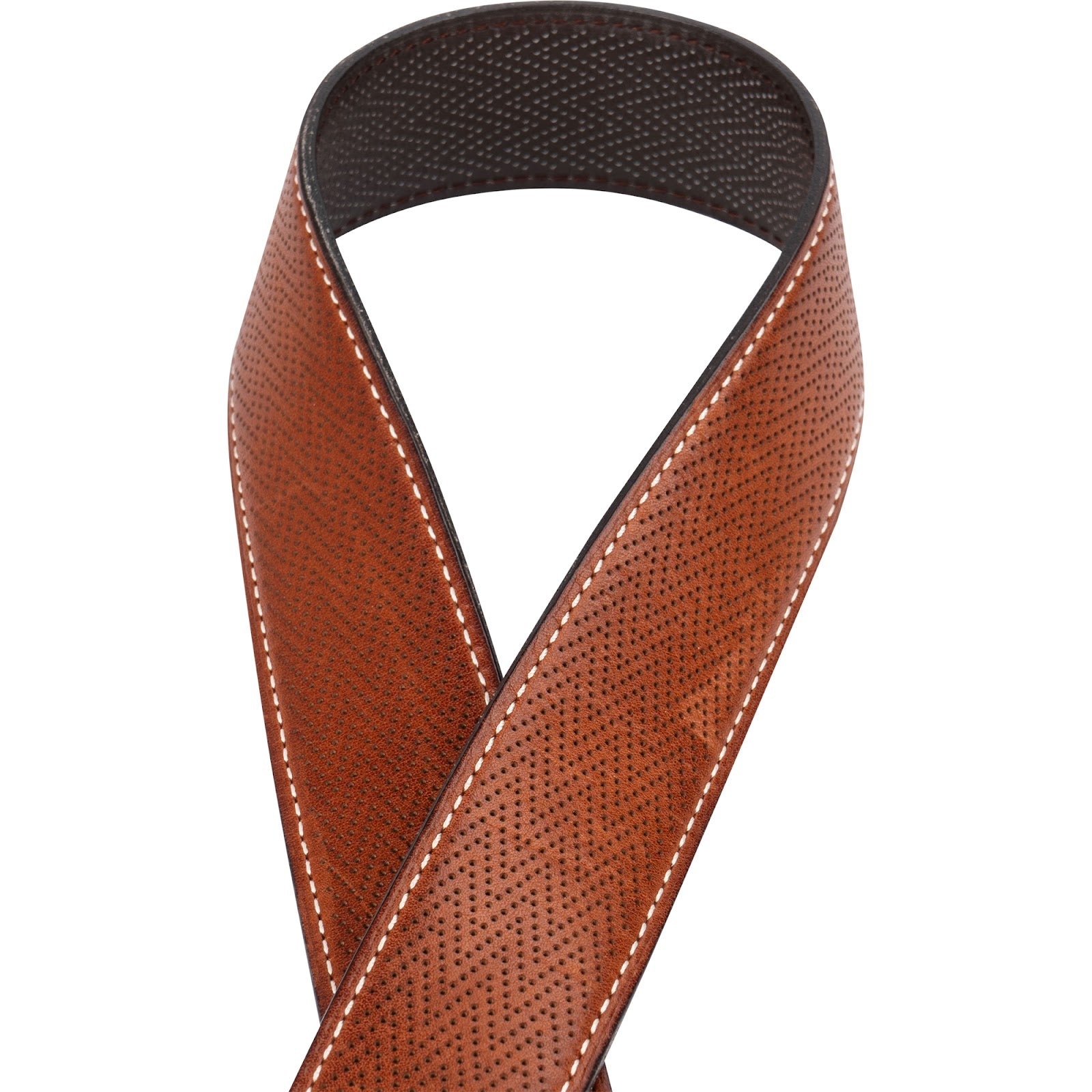 Hermès Brown Leather Perforated H Reversible Belt