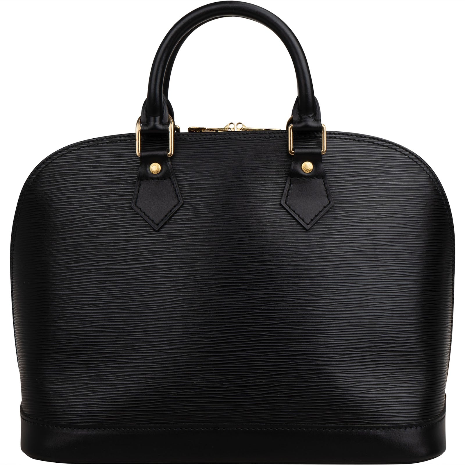 Louis Vuitton Noir Epi Leather Alma PM Handbag