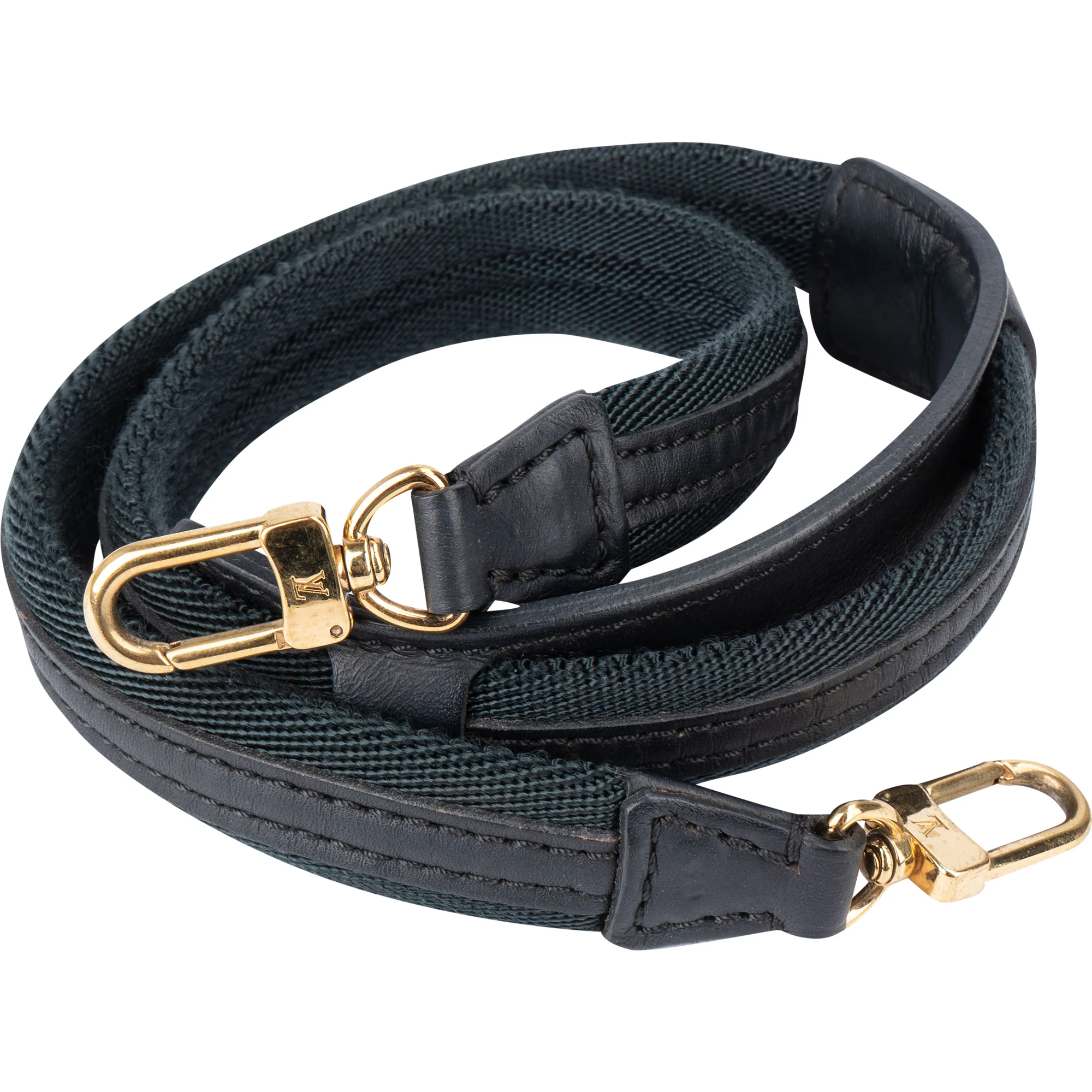 Louis Vuitton Cotton Leather Short Bags Strap