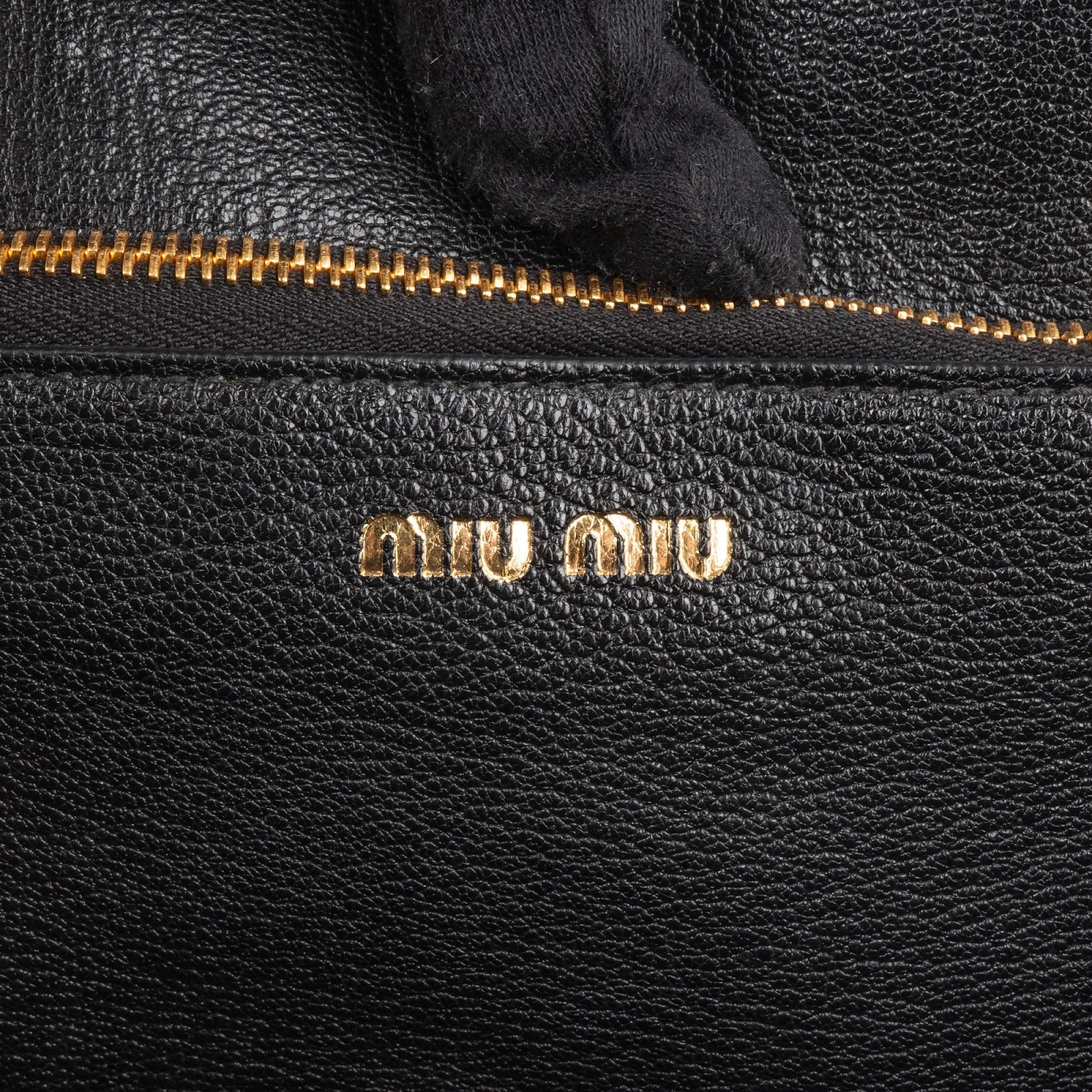 Miu Miu Jacquard Fabric Tote Handbag