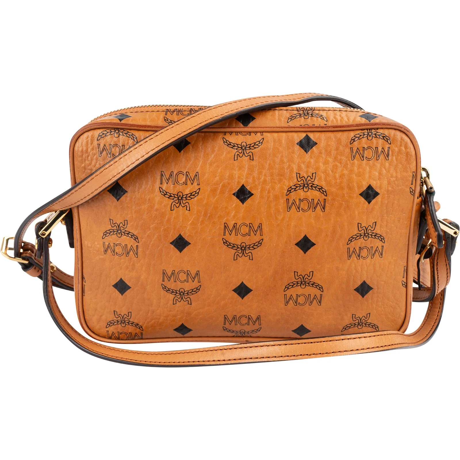 MCM Monogram Visetos Camera Crossbody Bag