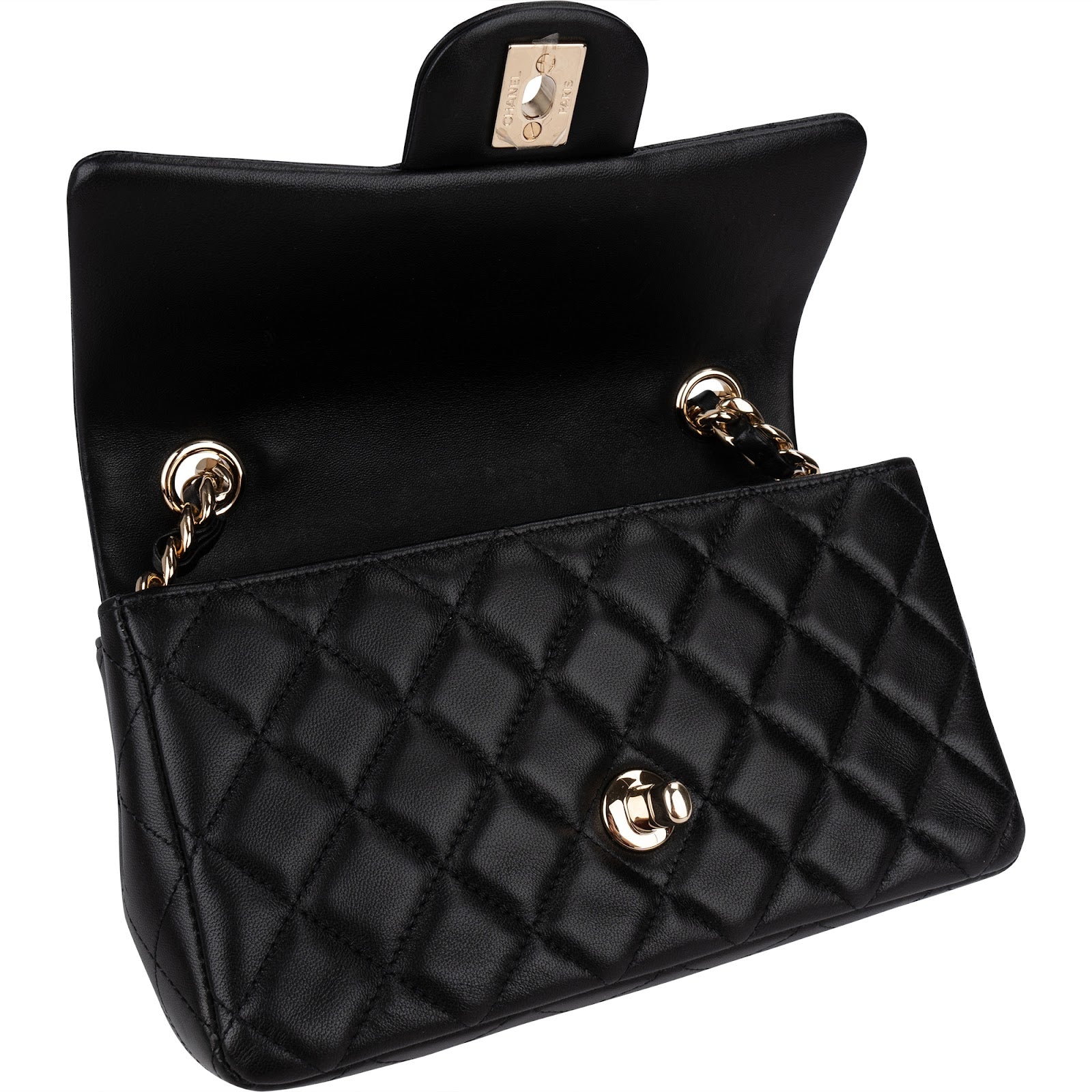 Chanel Quilted Lambskin Coco Lucky Charms Single Flap Crossbody Bag