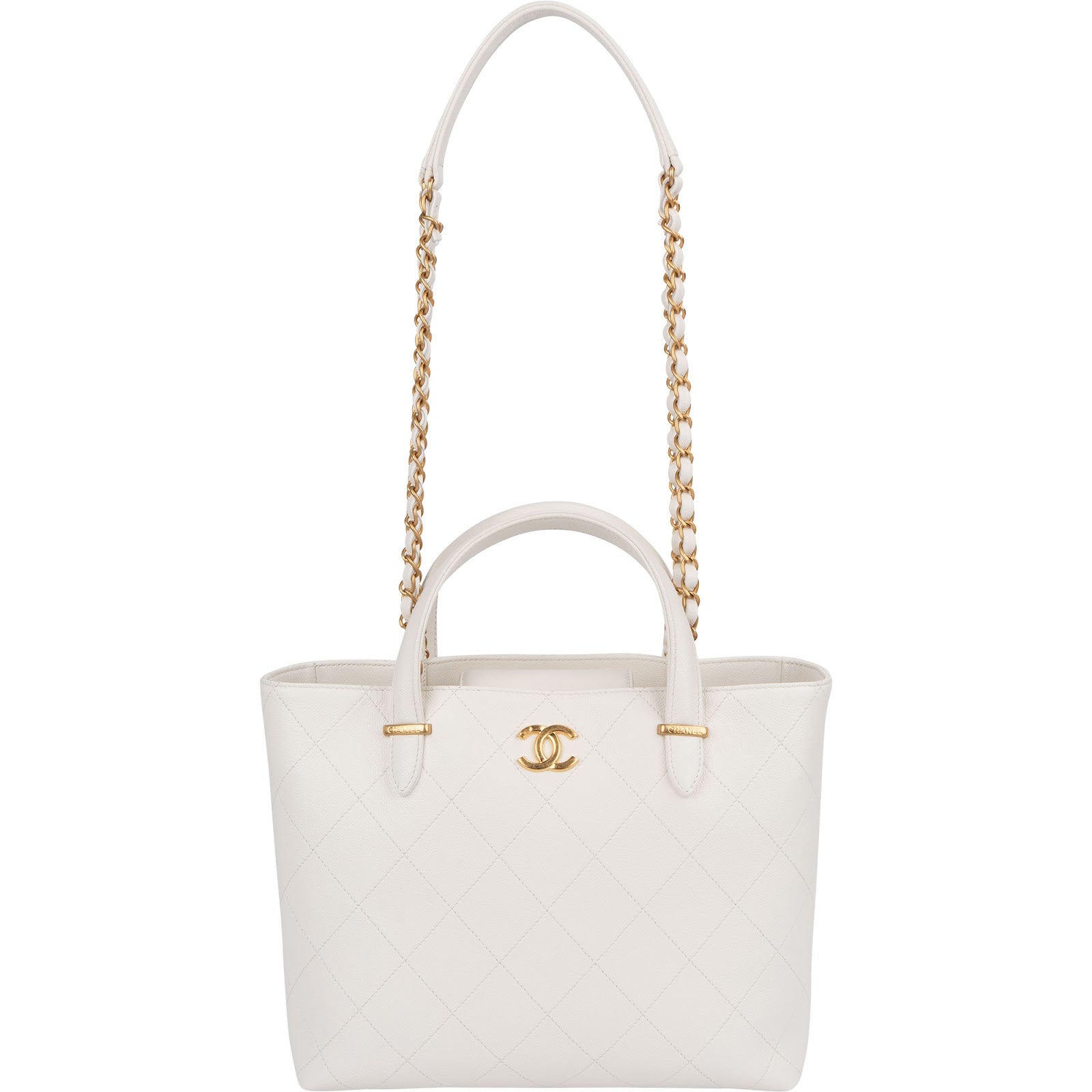 Chanel - Stitching Caviar Leather Handbag