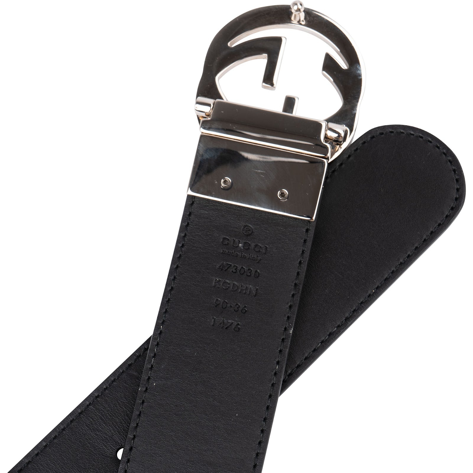 Gucci Monogram GG Supreme Interlocking G Reversible Belt (90 / 36)