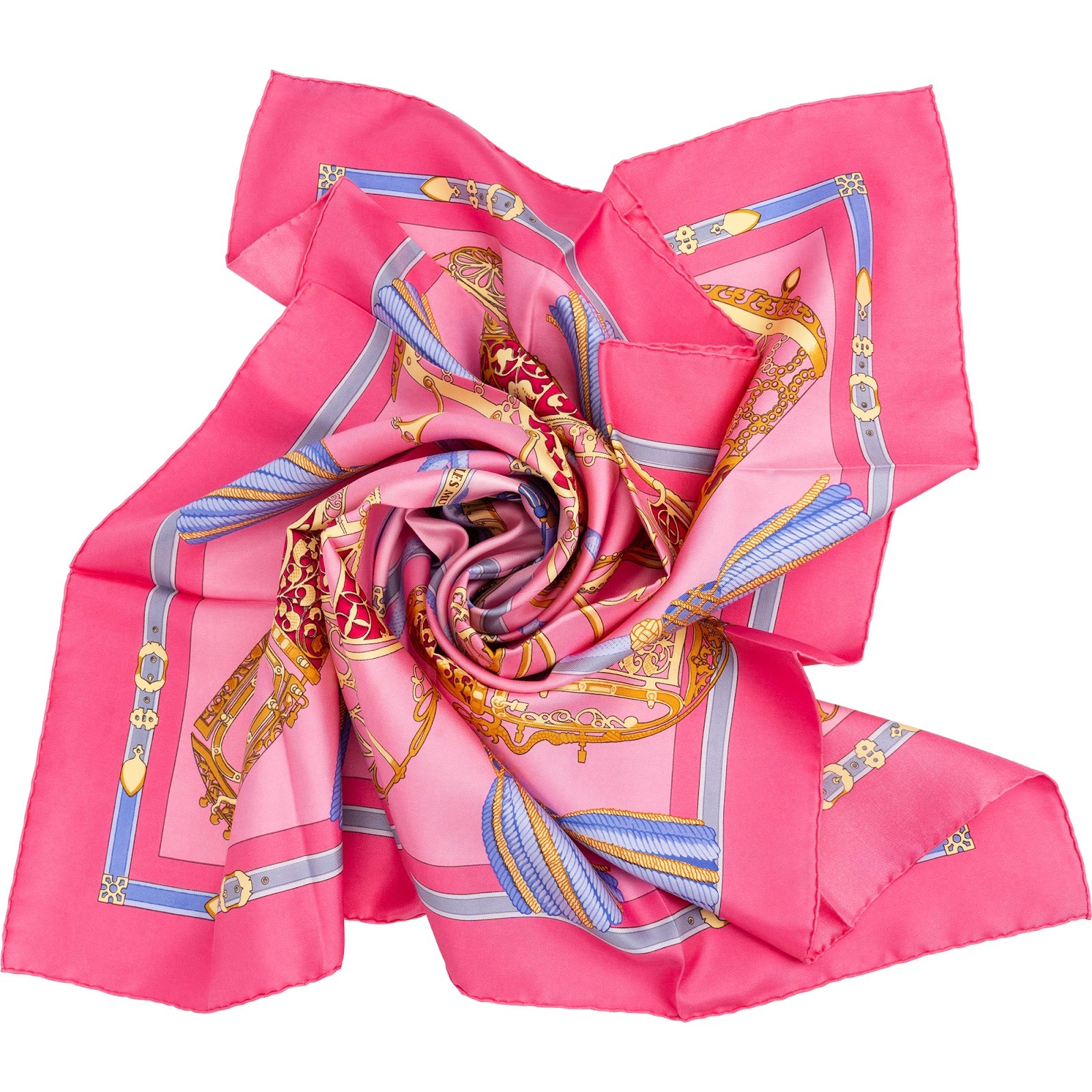Hermès-  Les Muserolles Silk Carre 90 Scarf
