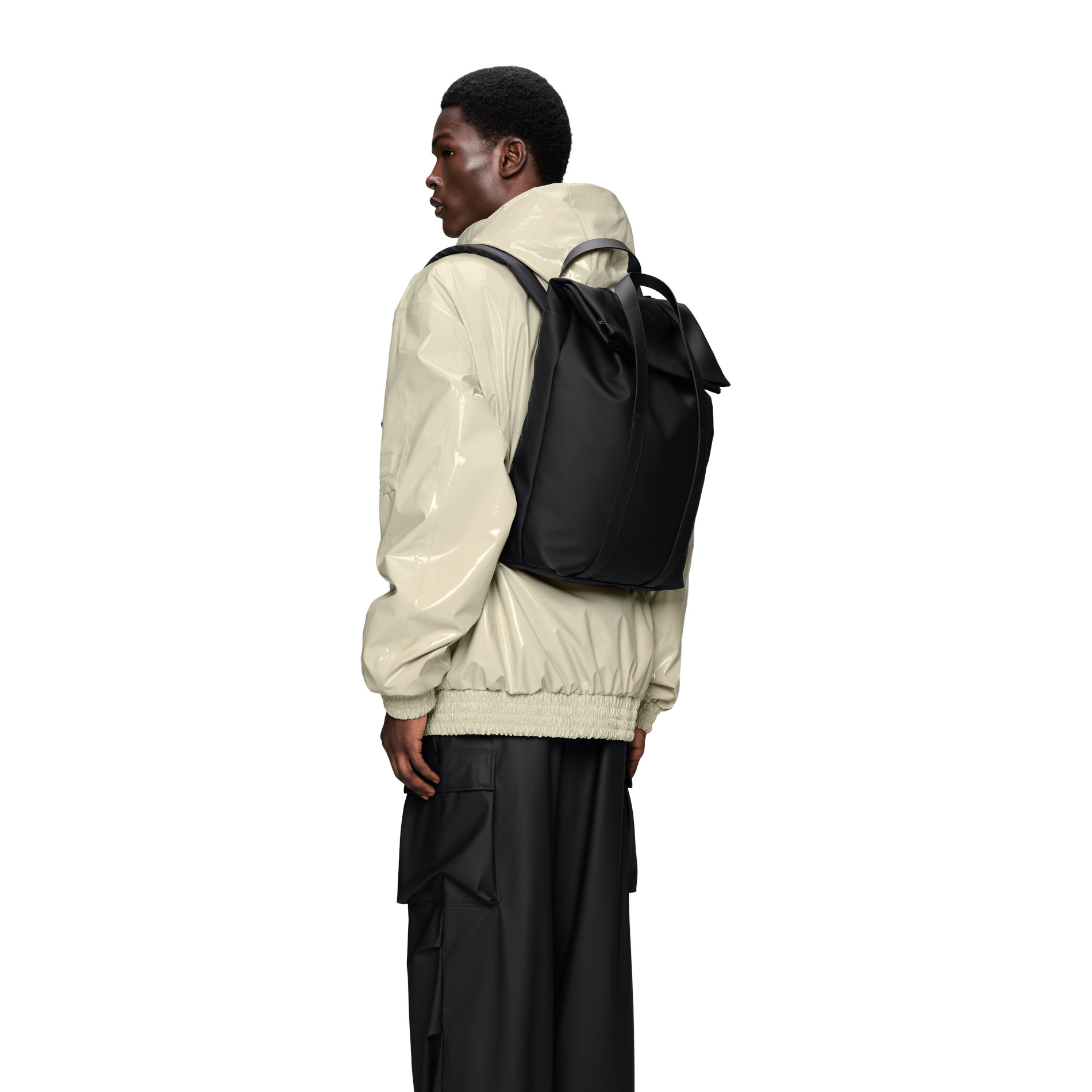 2 Way Tote Backpack W3 - Black