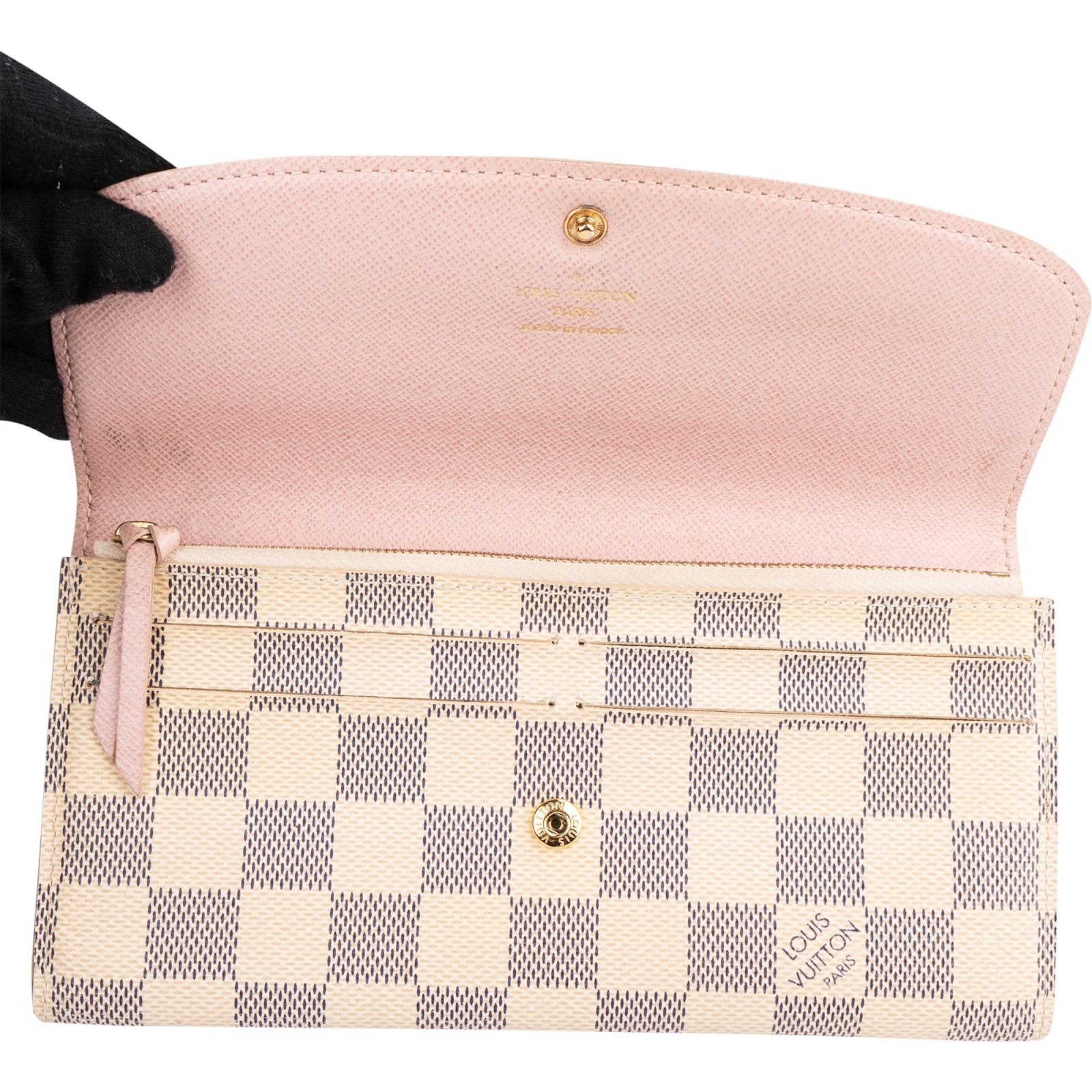 Louis Vuitton Monogram Damier Azur Emilie Sarah Wallet