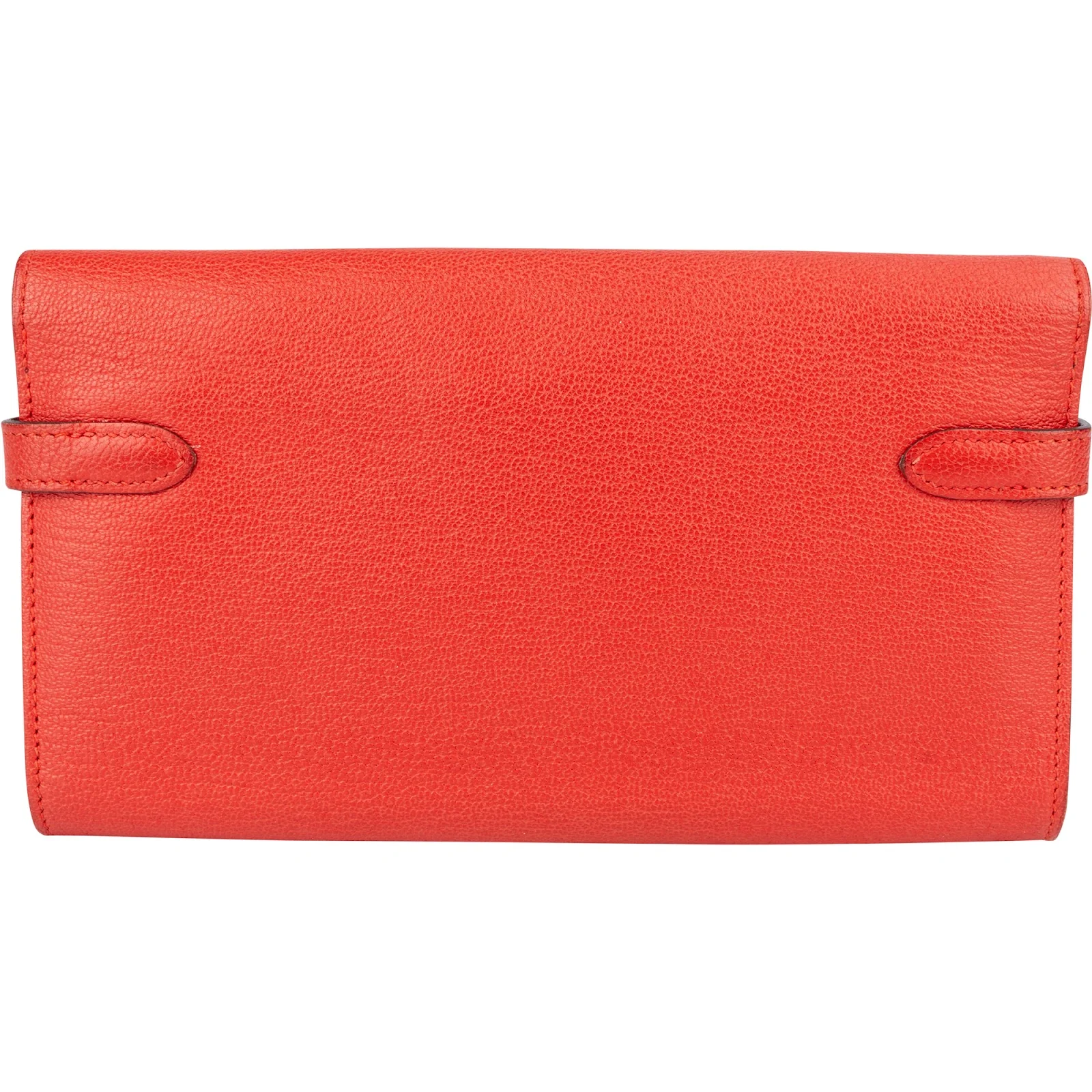 Hermès Red Clemence Leather Kelly Wallet