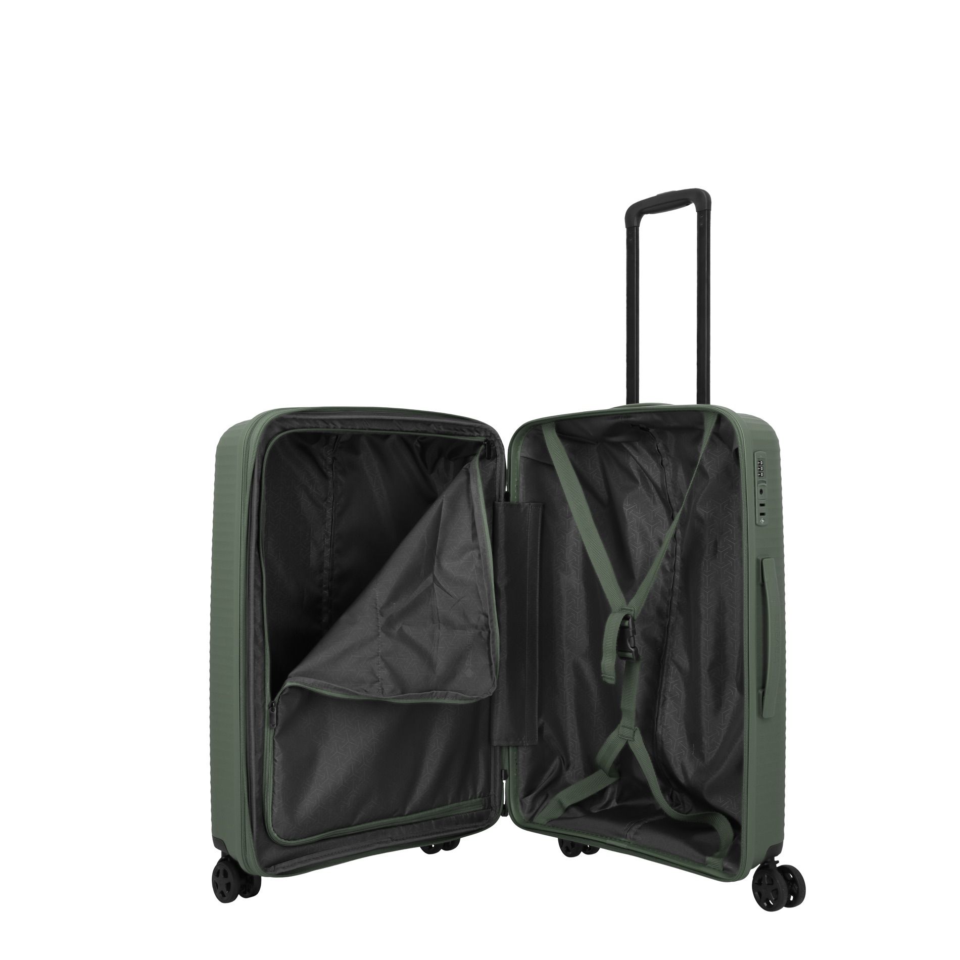 AIR STRIPE Kofferset L/M erweiterbar + S (Slim) - Green