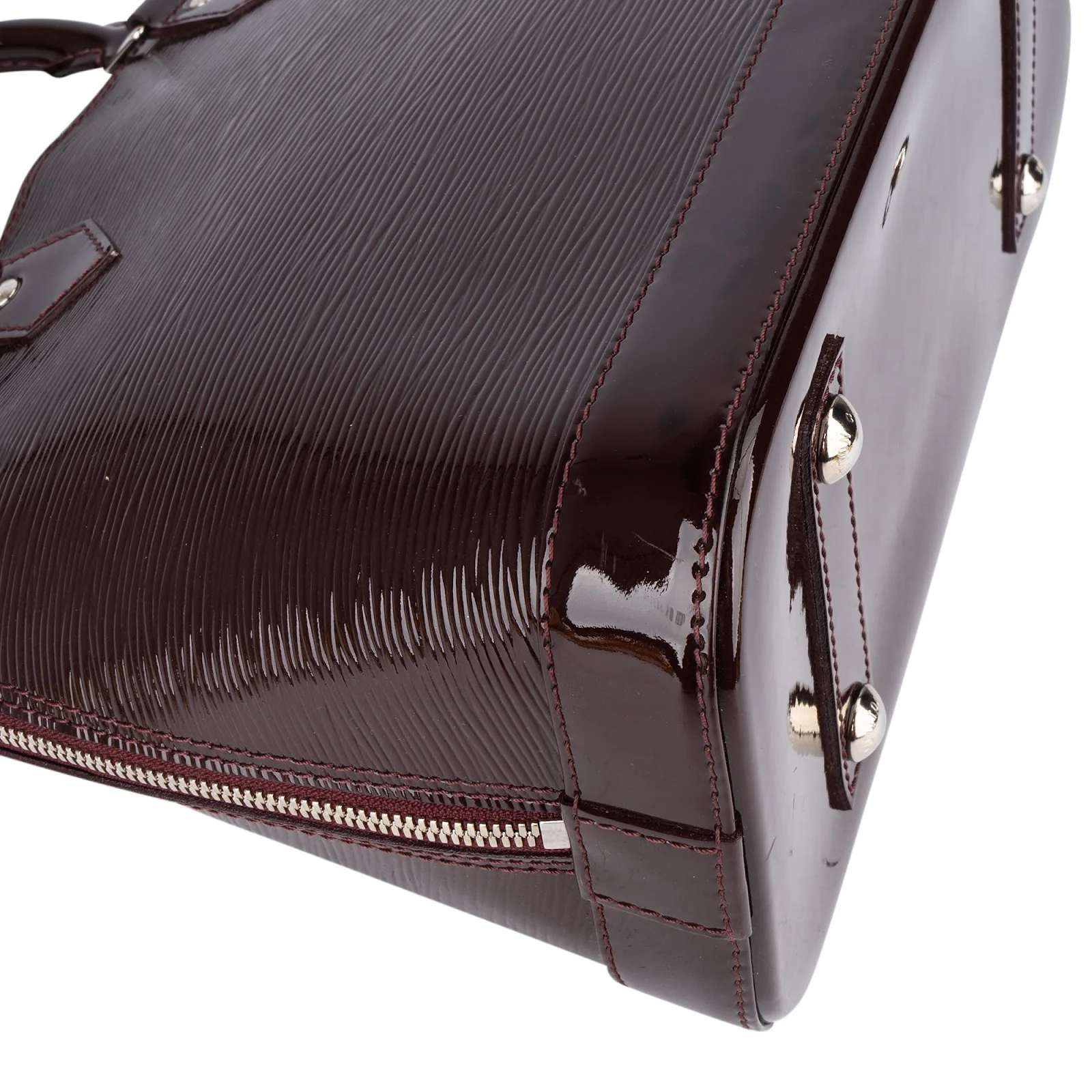Louis Vuitton Burgundy Vernis Epi Leather Alma PM Handbag