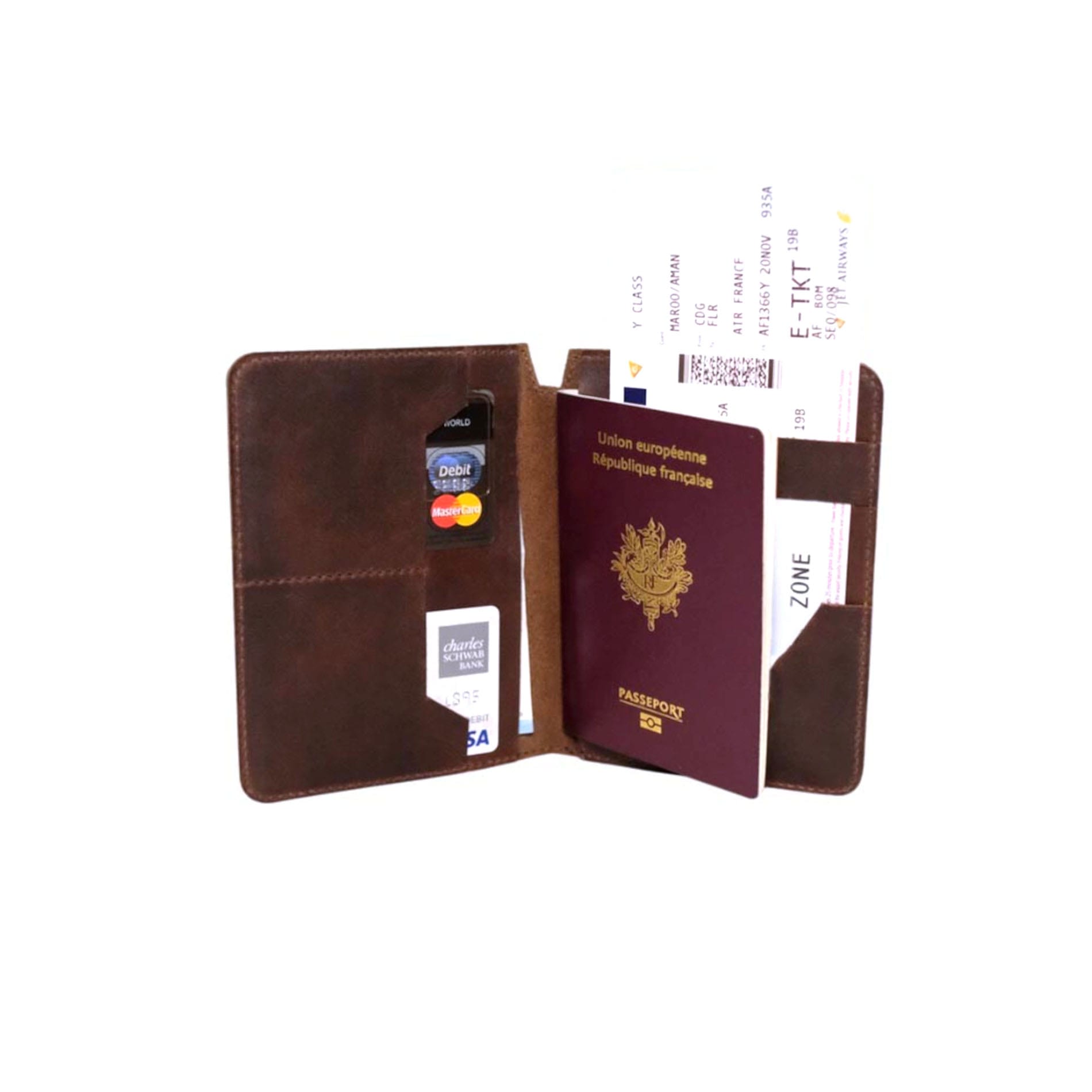 Reisepass-Etui Concorde - BROWN