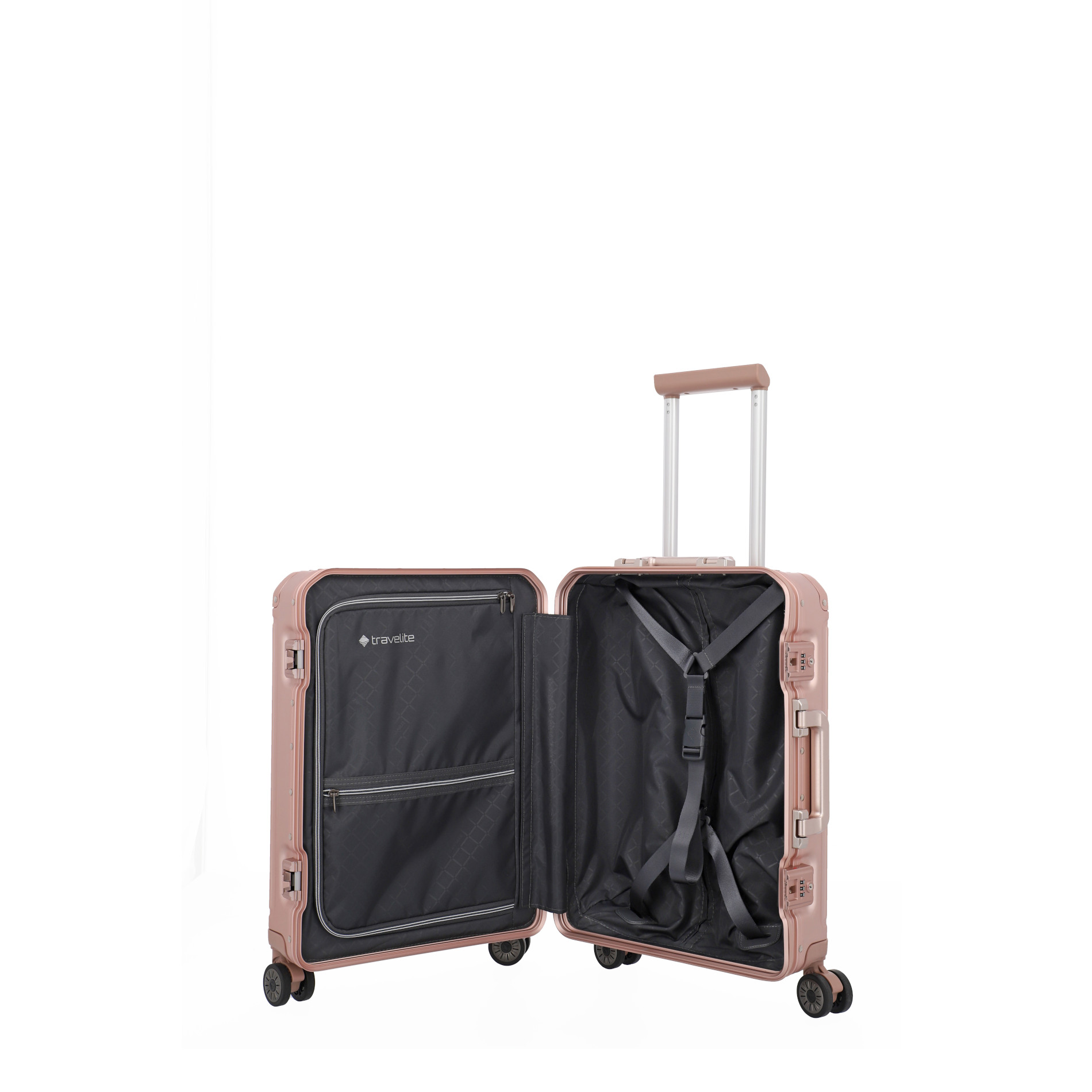 NEXT Trolley S mit 4 Rollen (55 cm) - Rosé