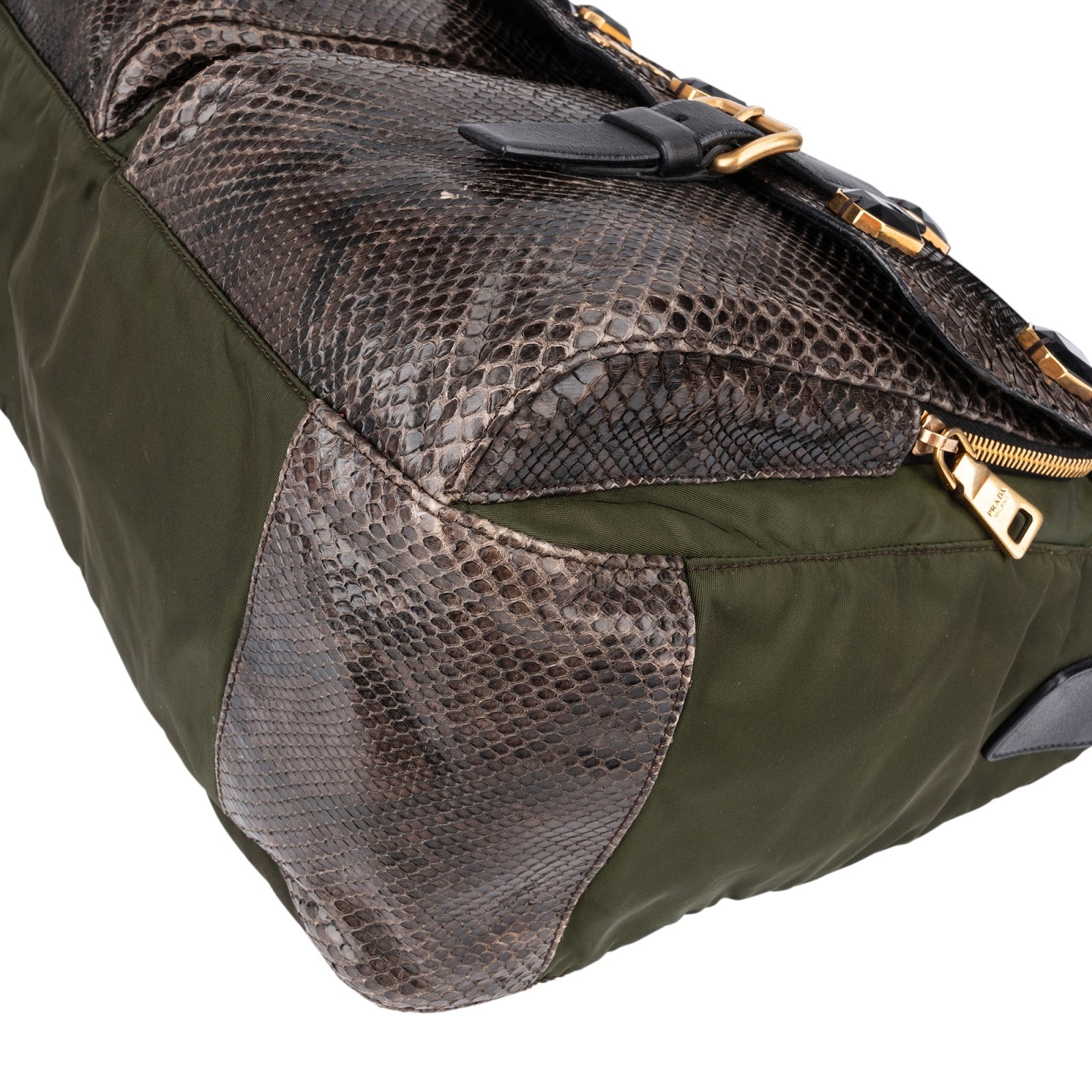 Prada - Python Jeweled Messenger Bag