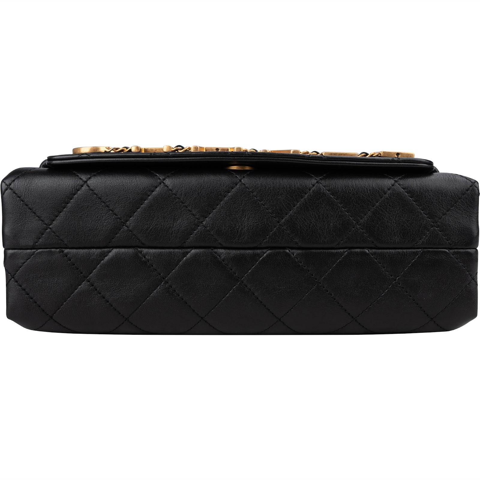 Chanel - Spellout Letters Single Flap Crossbody Bag