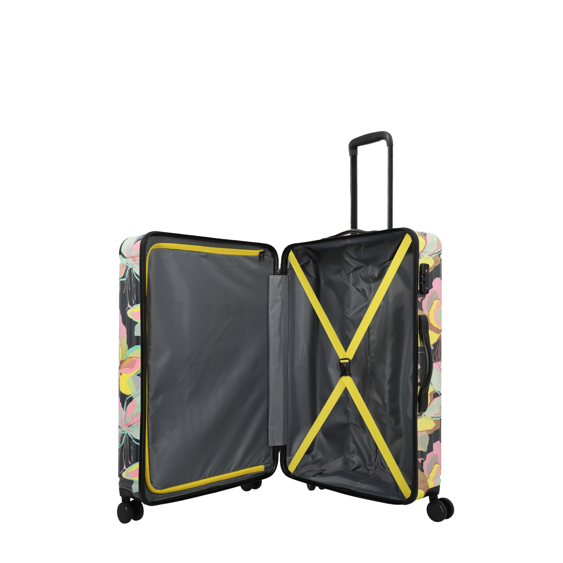 CRUISE Trolley L (77 cm) mit 4 Rollen - Gelbe Orchidee