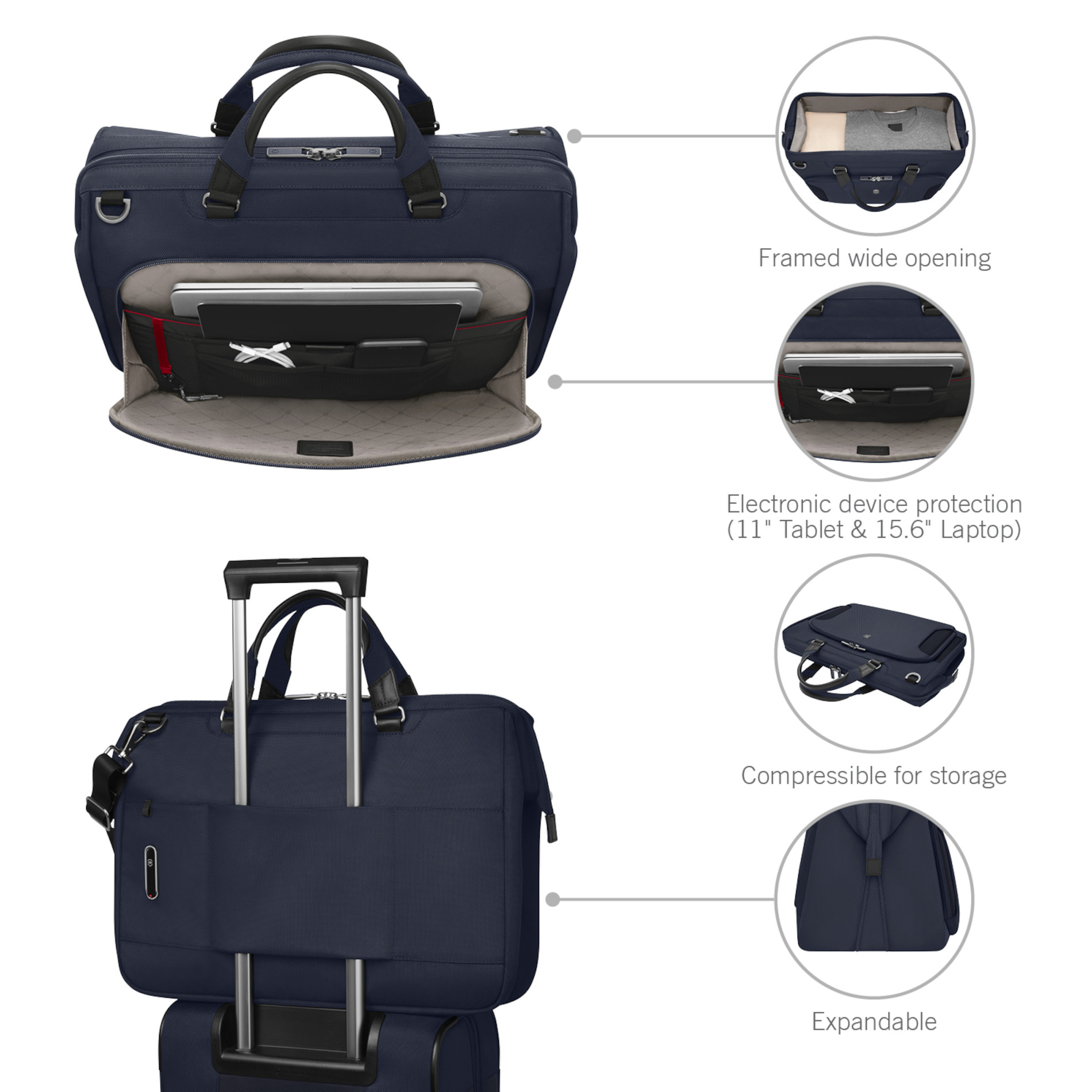 Werks Traveler 7.0 Weekender - Navy Blue