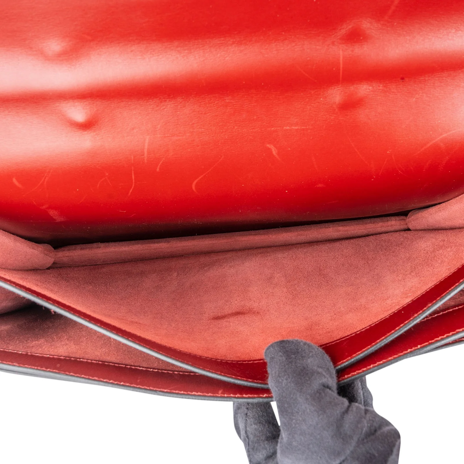 Hermès Bordeaux Leather Depeches Aktentasche