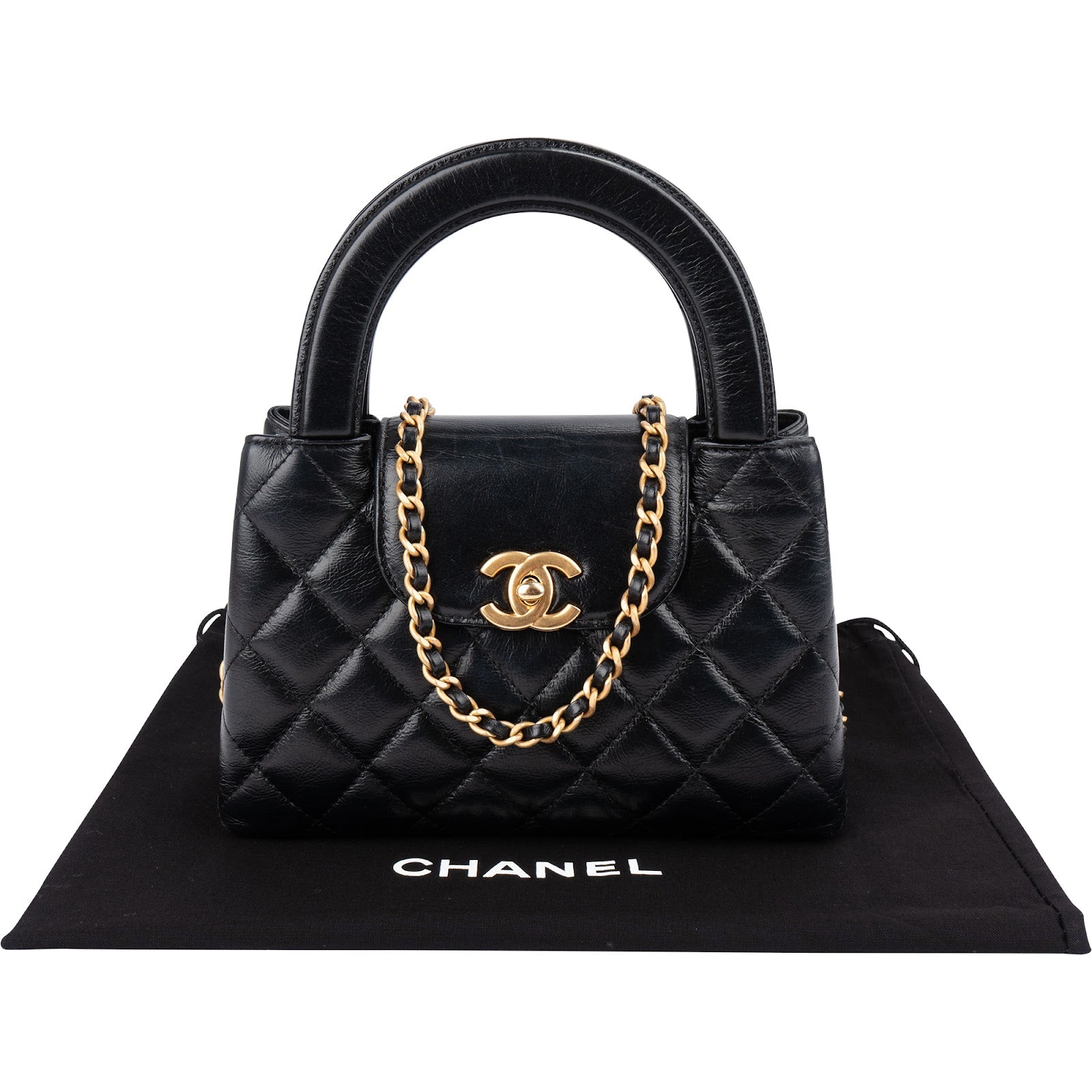 Chanel – Nano Kelly-schoudertas met handvat aan de bovenkant